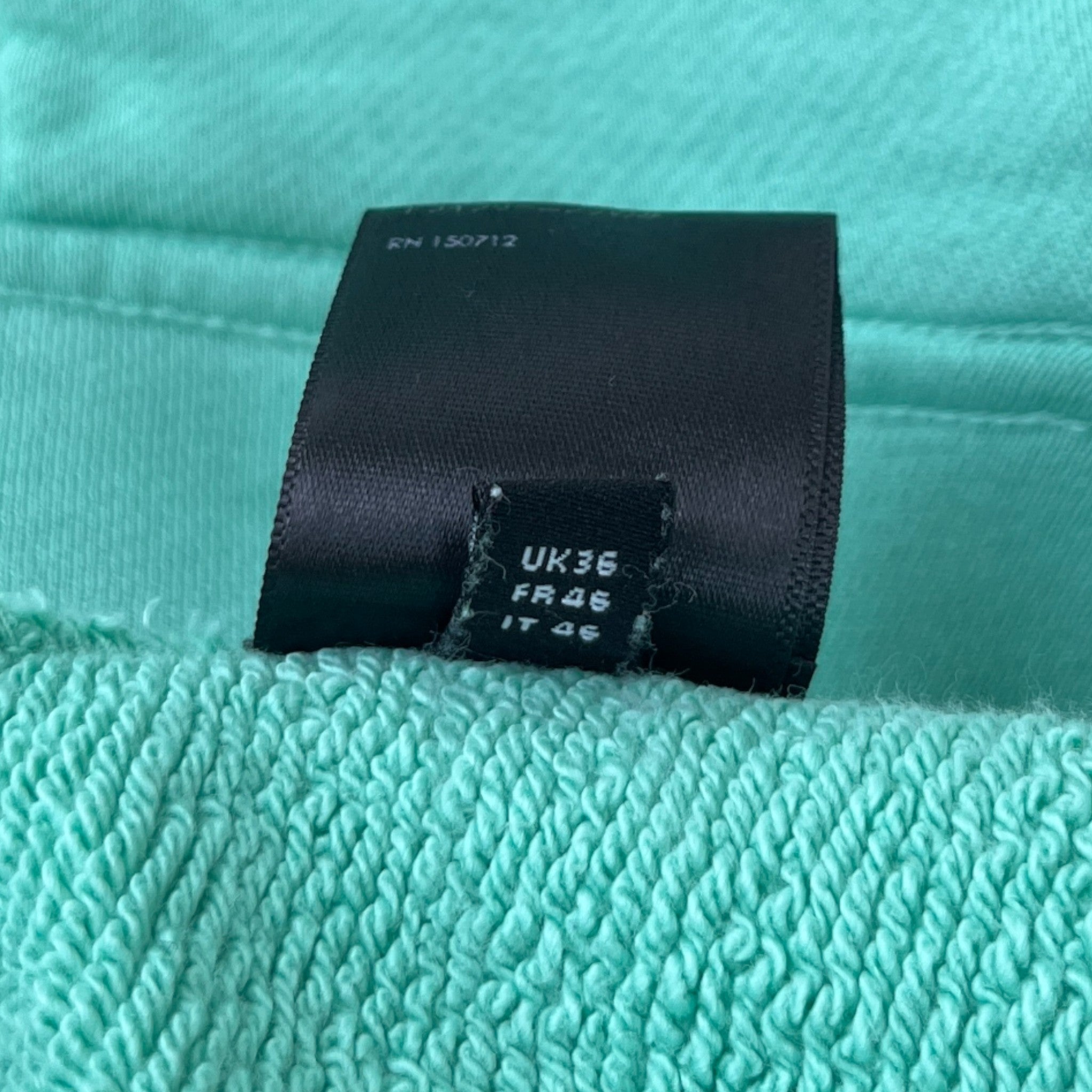 Men's Logo Print Hoodie Green Size S