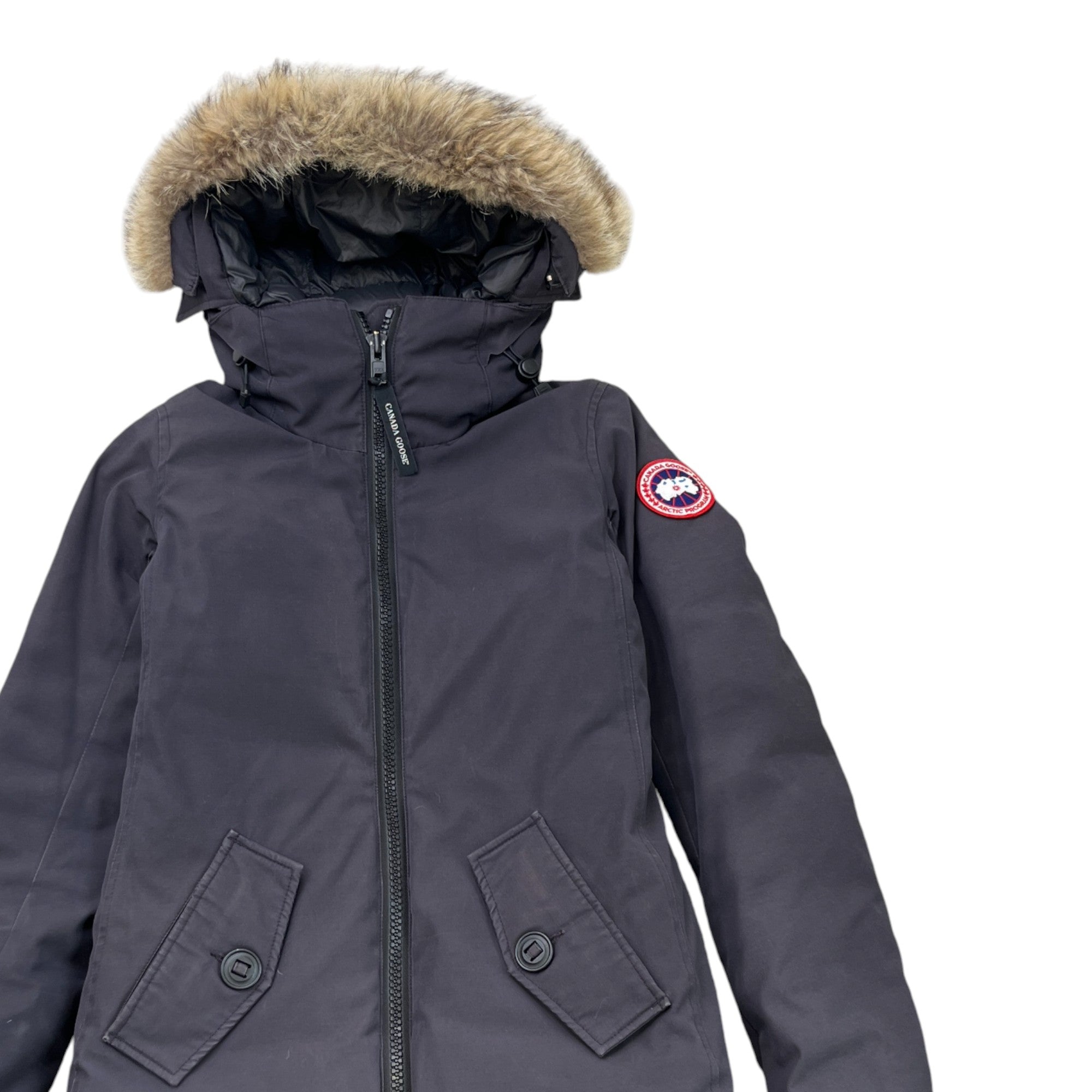 Women's Rosemont Parka Down Jacket Navy Size XS