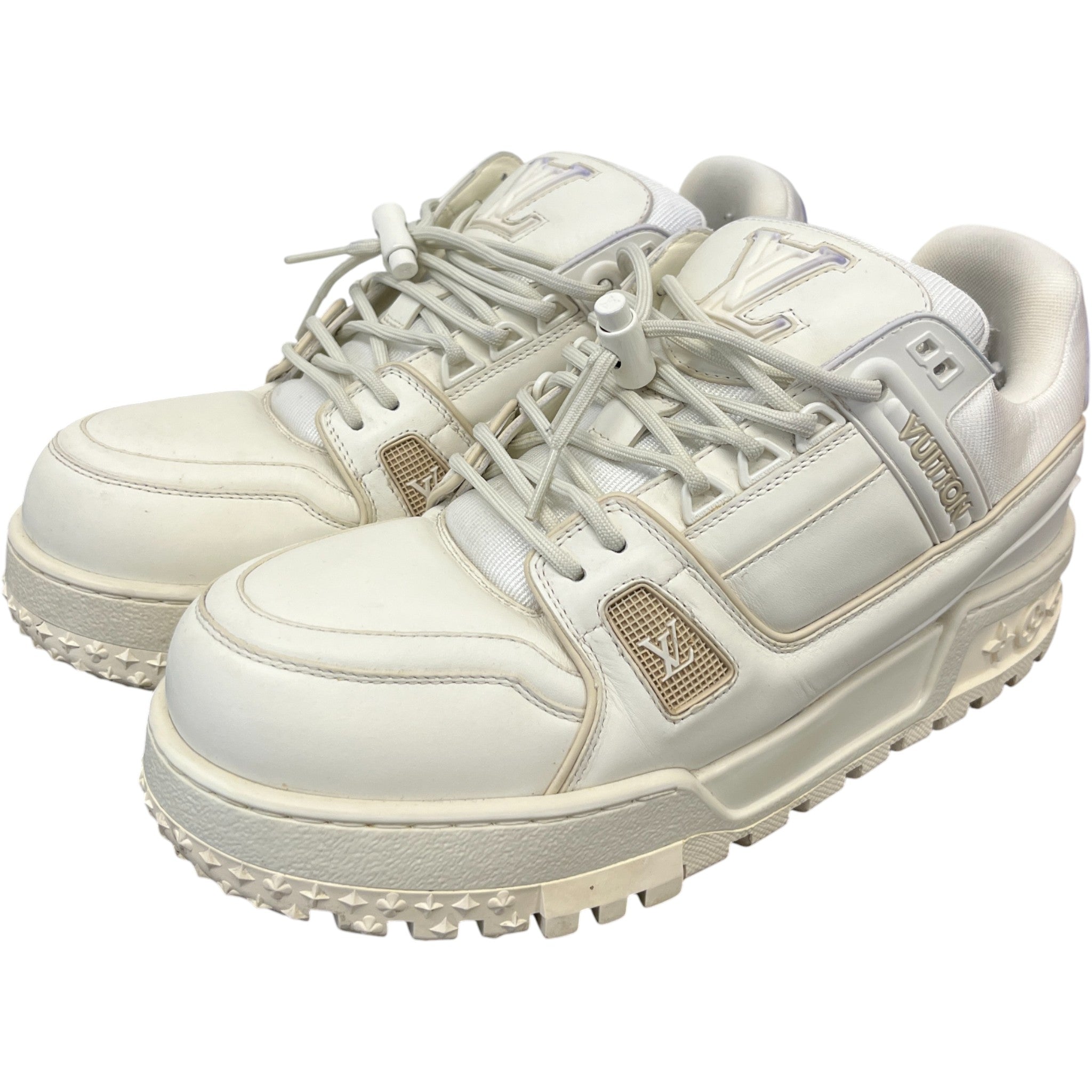 Men's Lv Maxi Low Trainers White Size EU 42 / UK 8