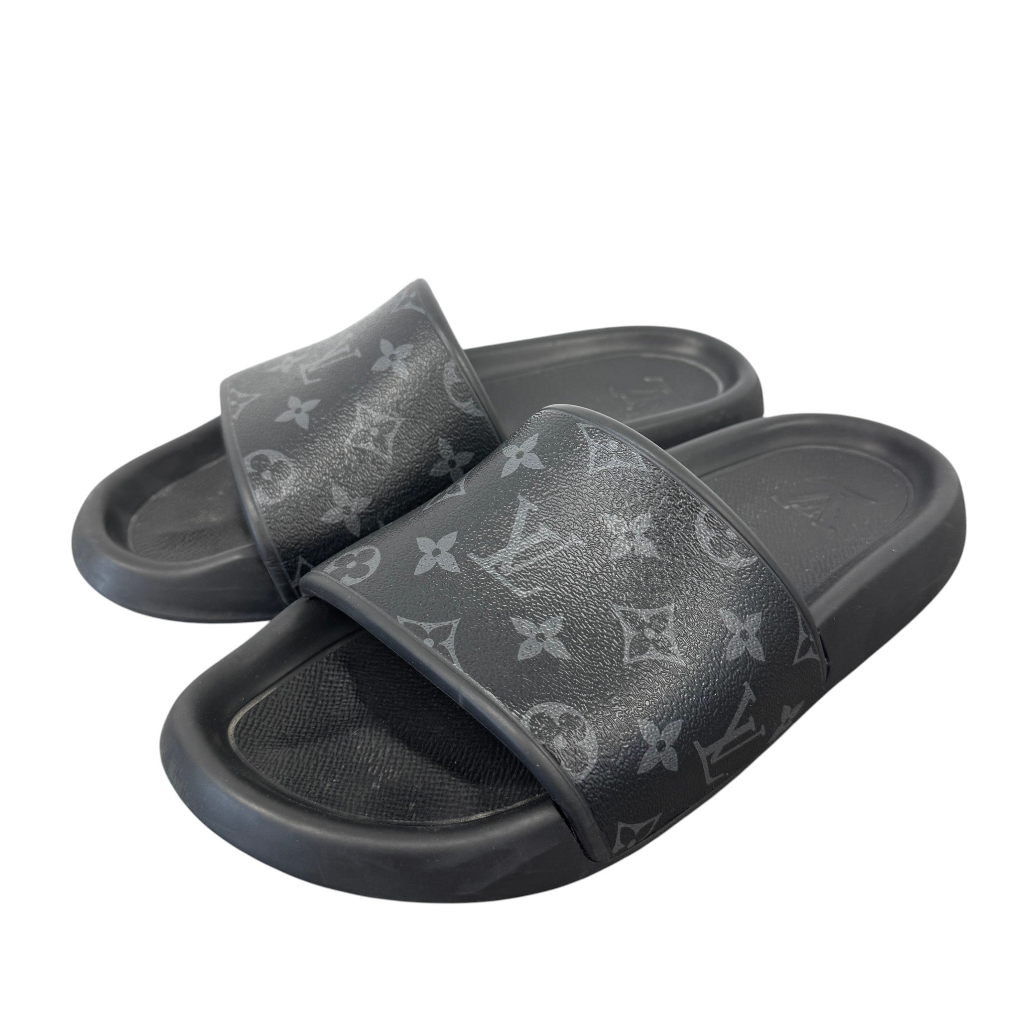 Men's Monogram Eclipse Slides Black Size EU 41 / UK 7