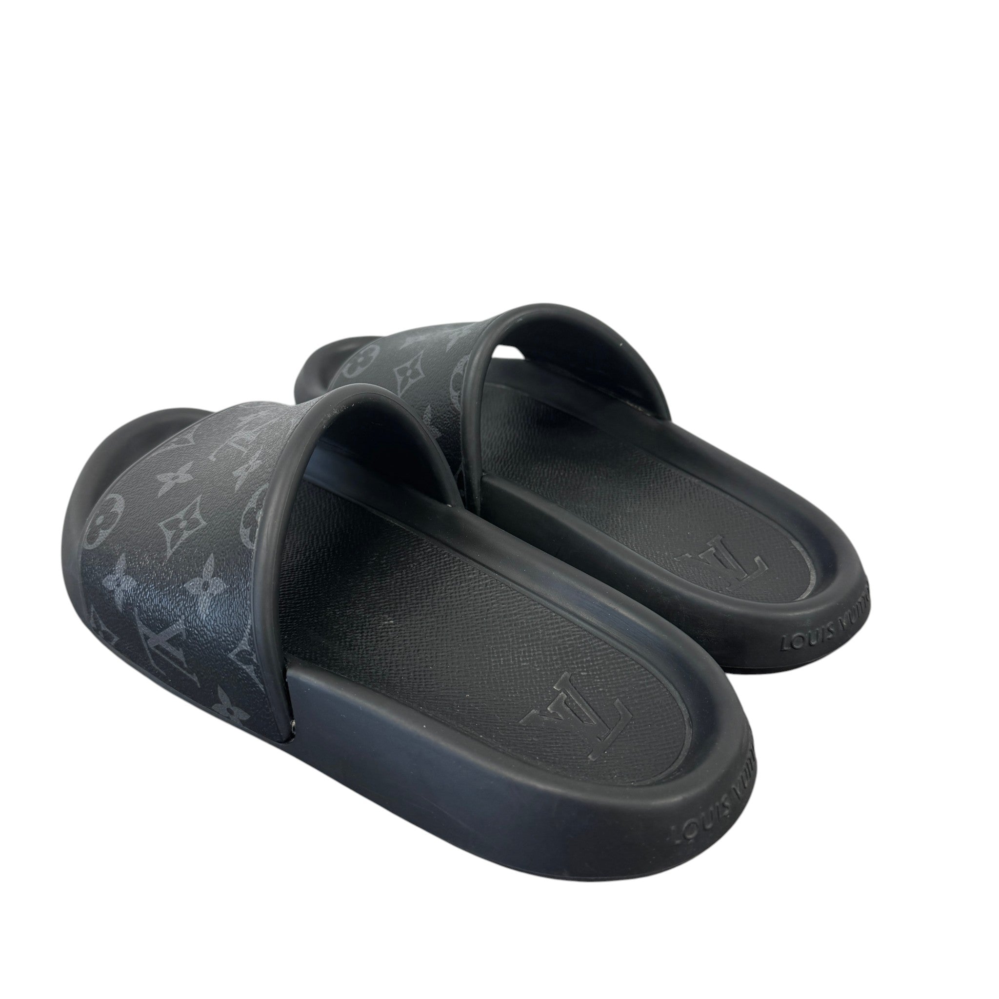Men's Monogram Eclipse Slides Black Size EU 41 / UK 7