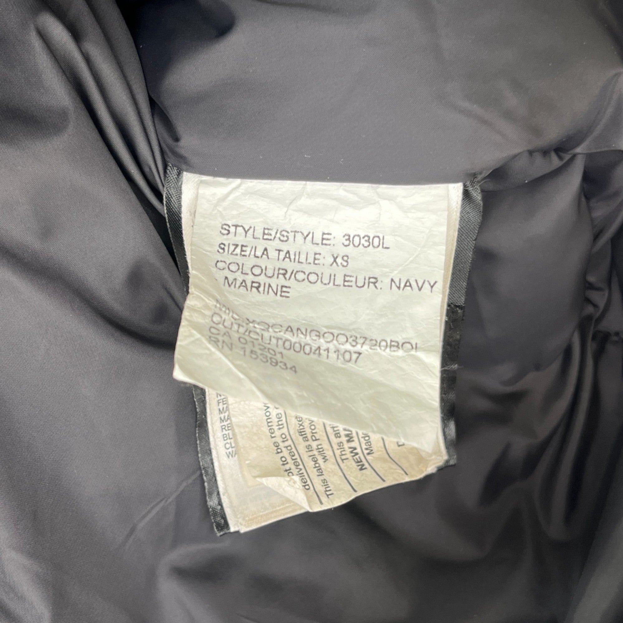 Women's Rosemont Parka Down Jacket Navy Size XS