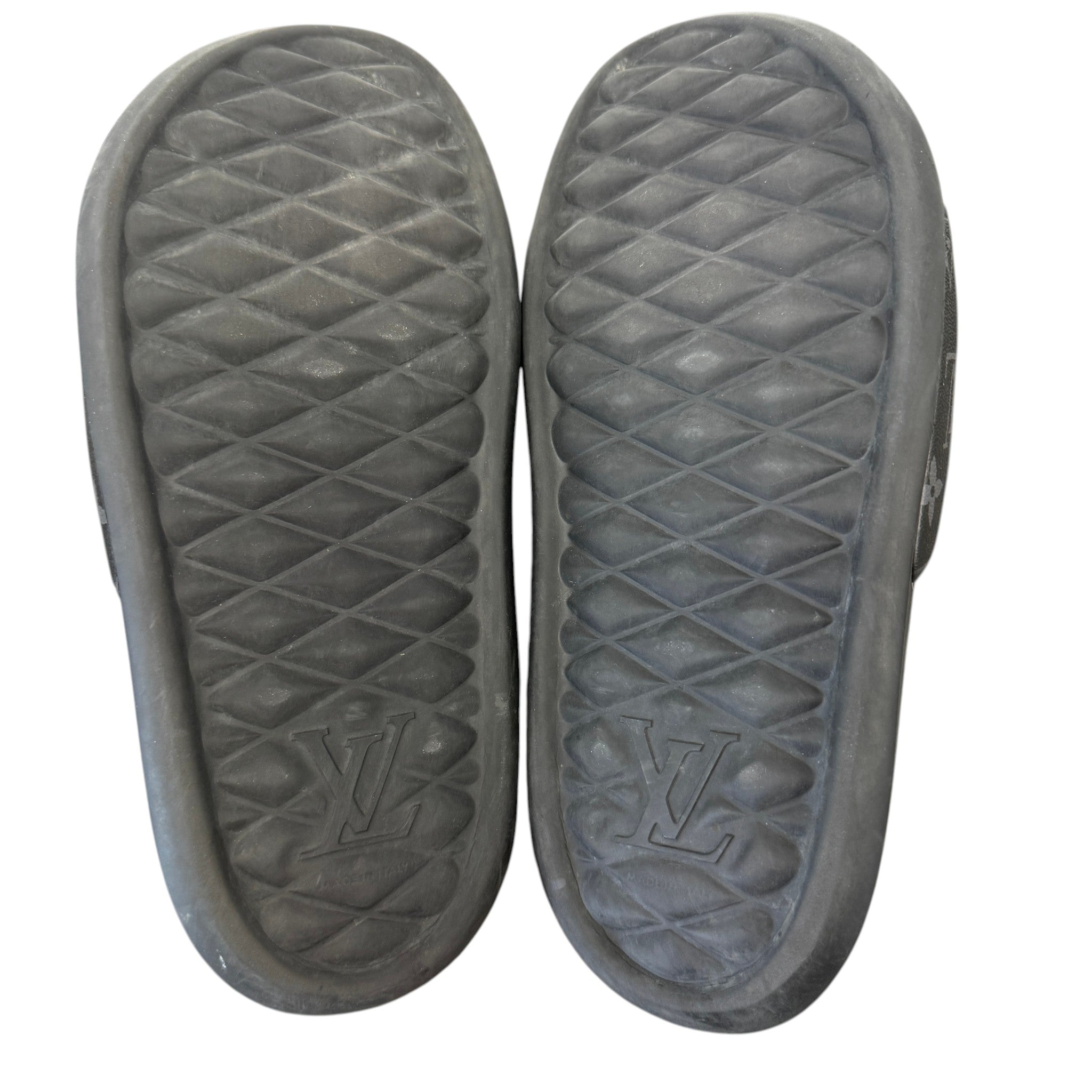 Men's Monogram Eclipse Slides Black Size EU 41 / UK 7