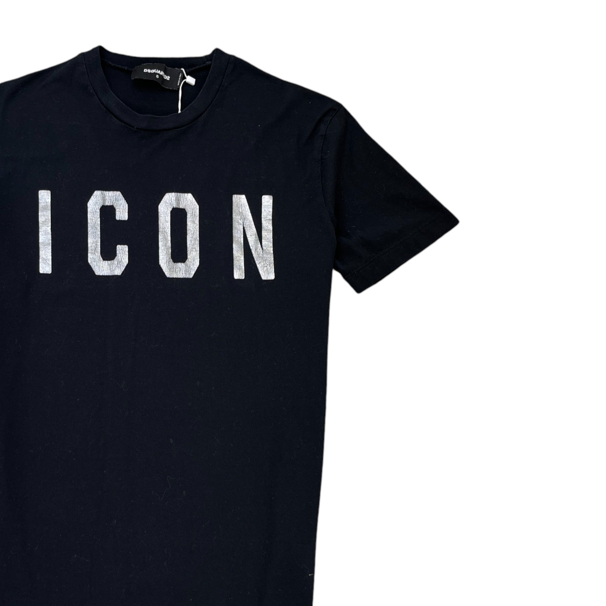 Men's Logo Print T-Shirt Black Size S