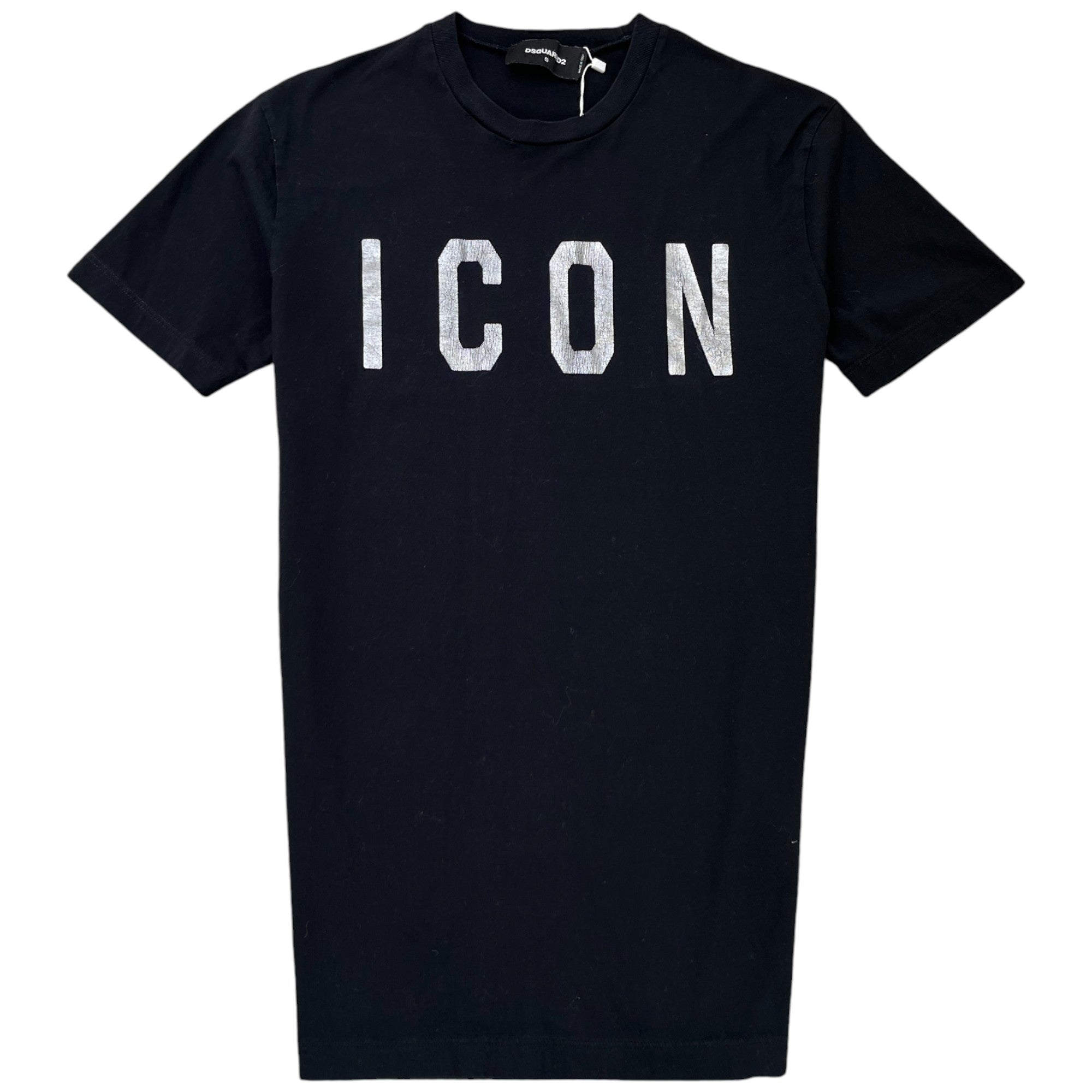 Men's Logo Print T-Shirt Black Size S