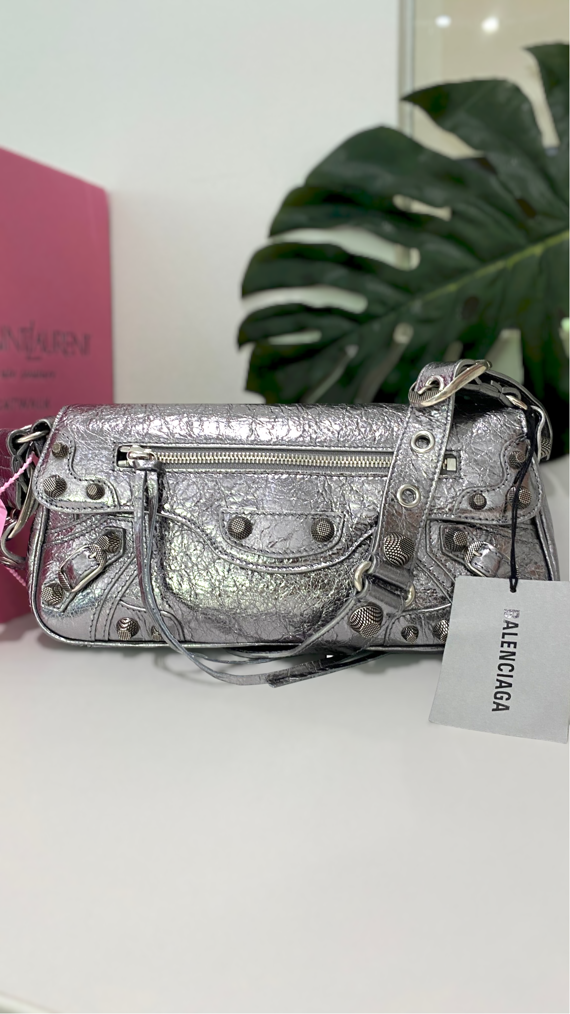 Women's Le Cagole Sling Bag Silver
