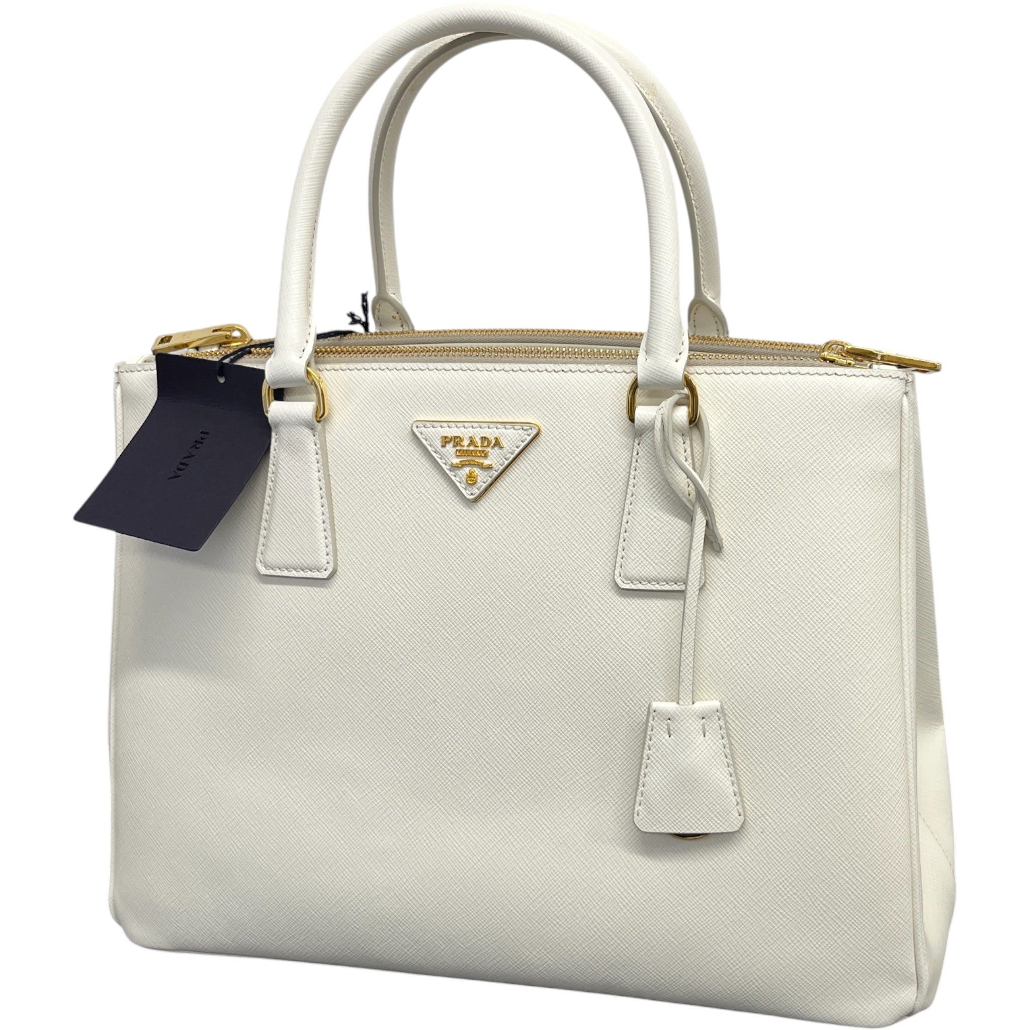 Women's Galleria Saffiano Tote Handbag White
