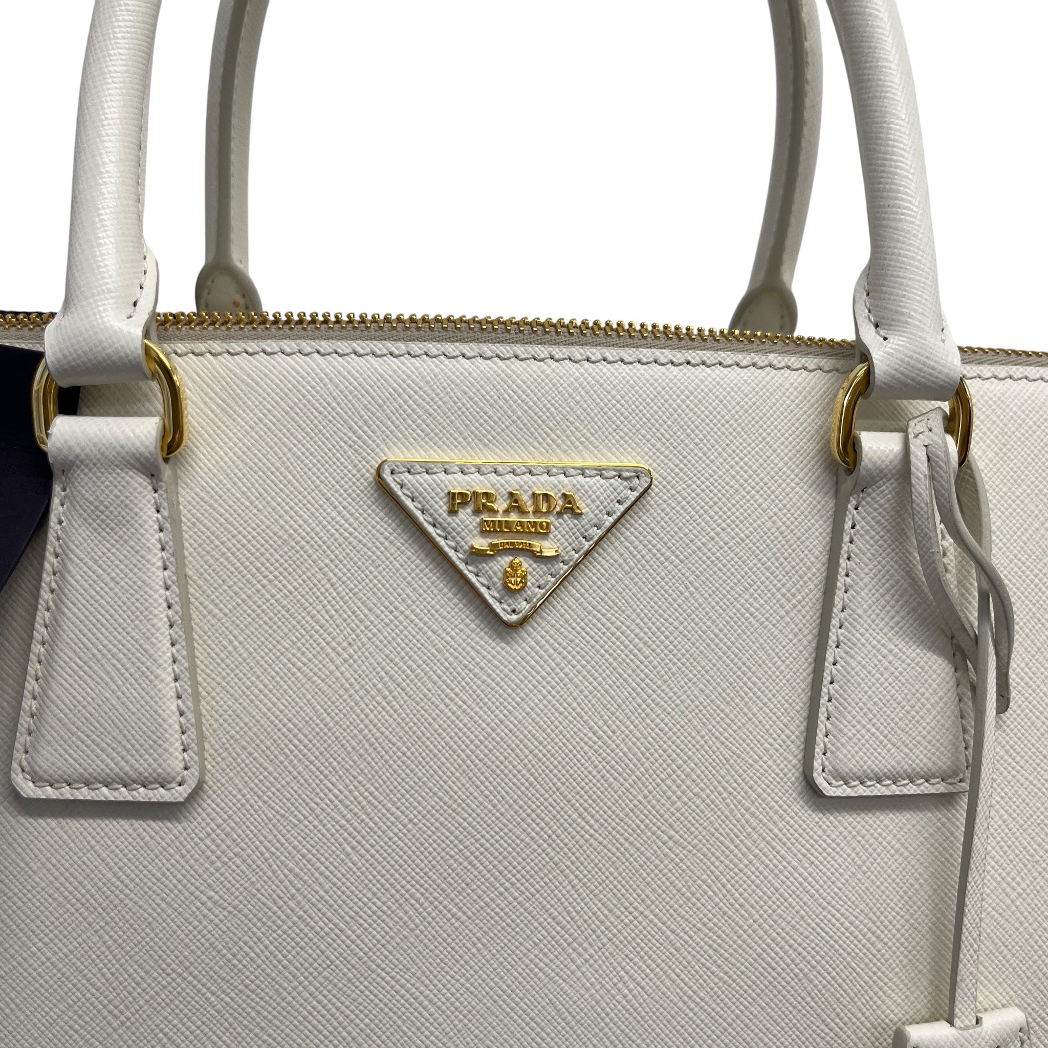 Women's Galleria Saffiano Tote Handbag White