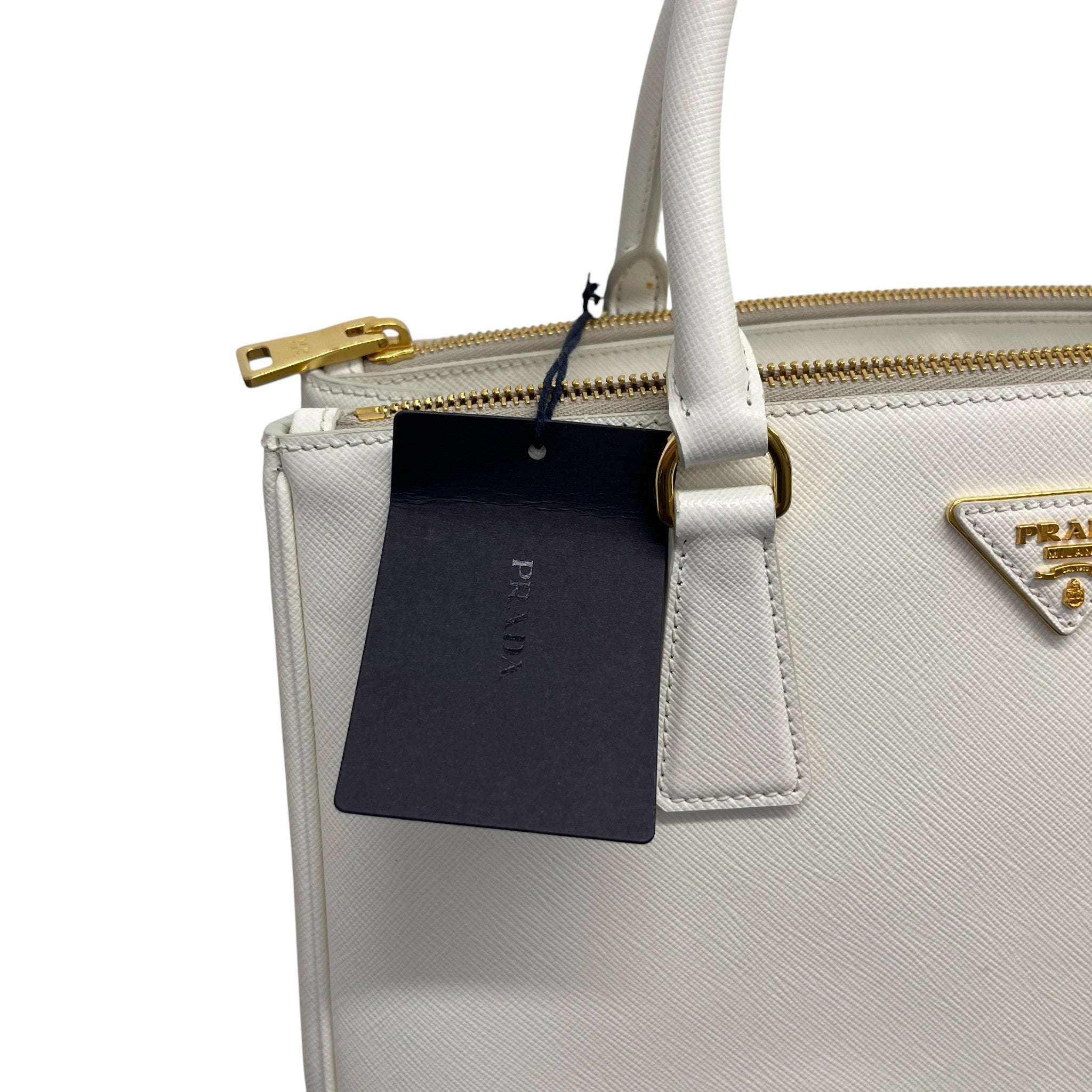 Women's Galleria Saffiano Tote Handbag White