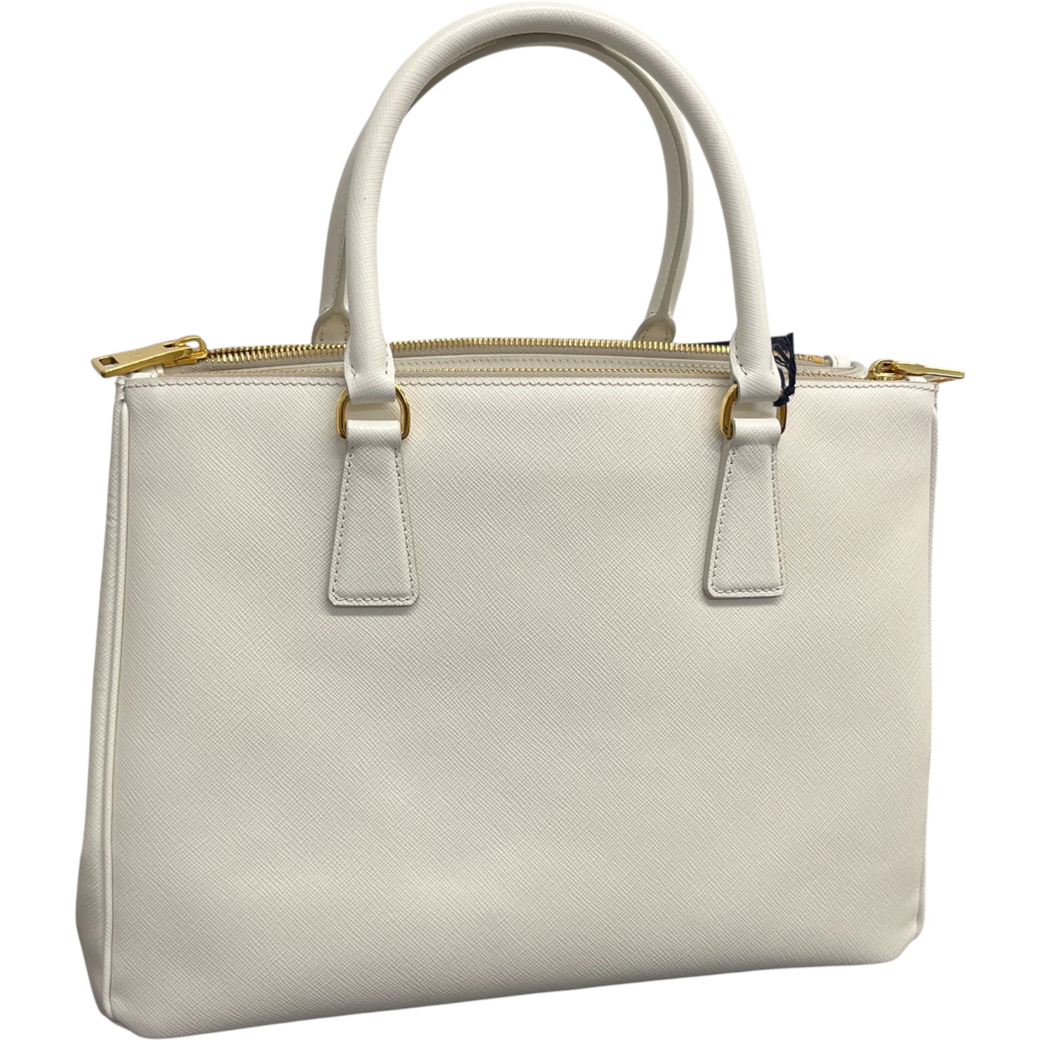 Women's Galleria Saffiano Tote Handbag White