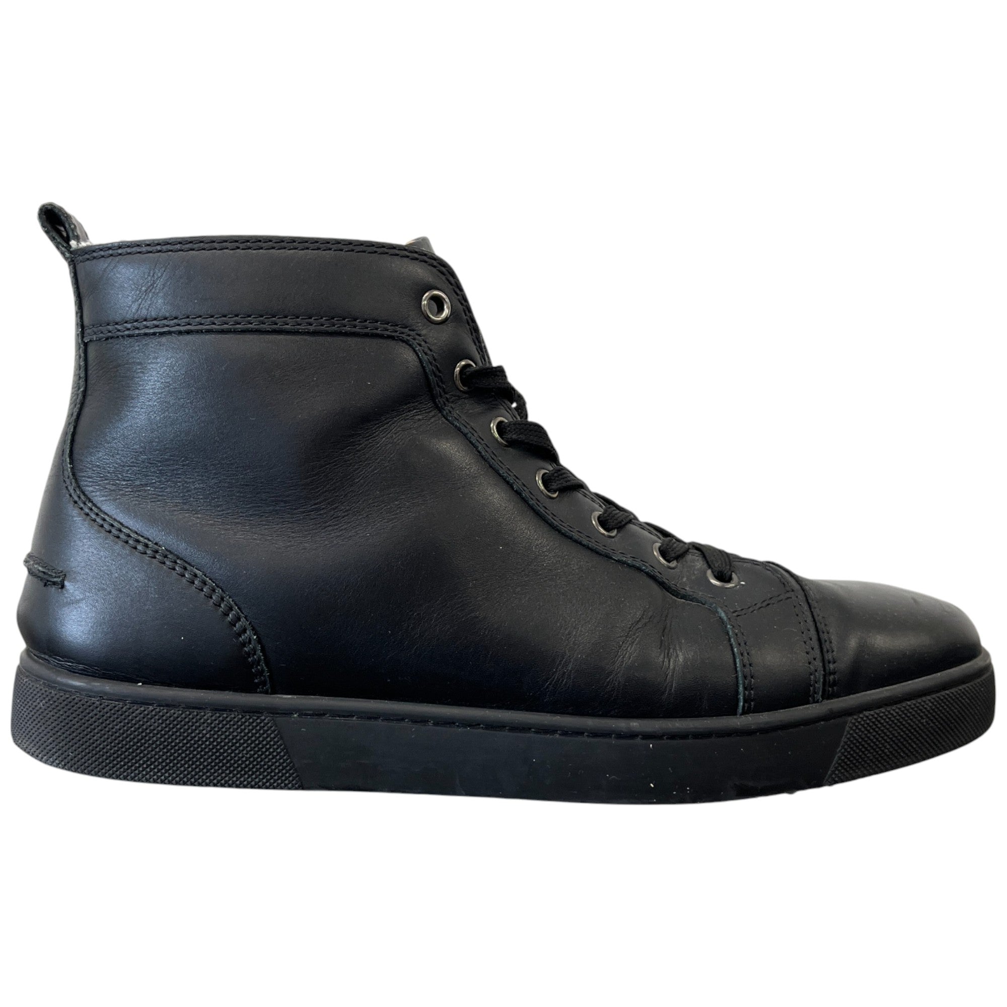 Men's Louis Flat High Trainers Black Size EU 42.5 / UK 8.5