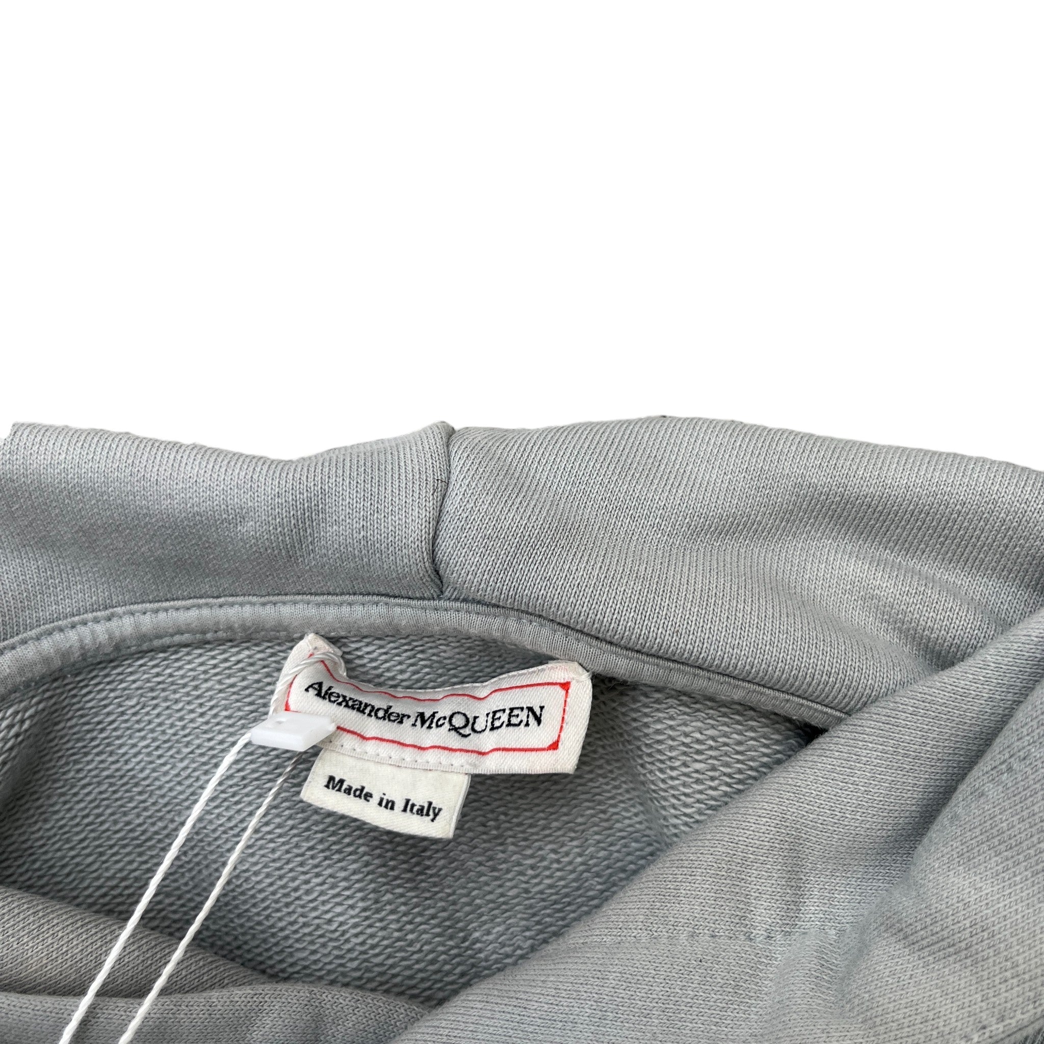 Men's Graffiti Logo Hoodie Grey Size M