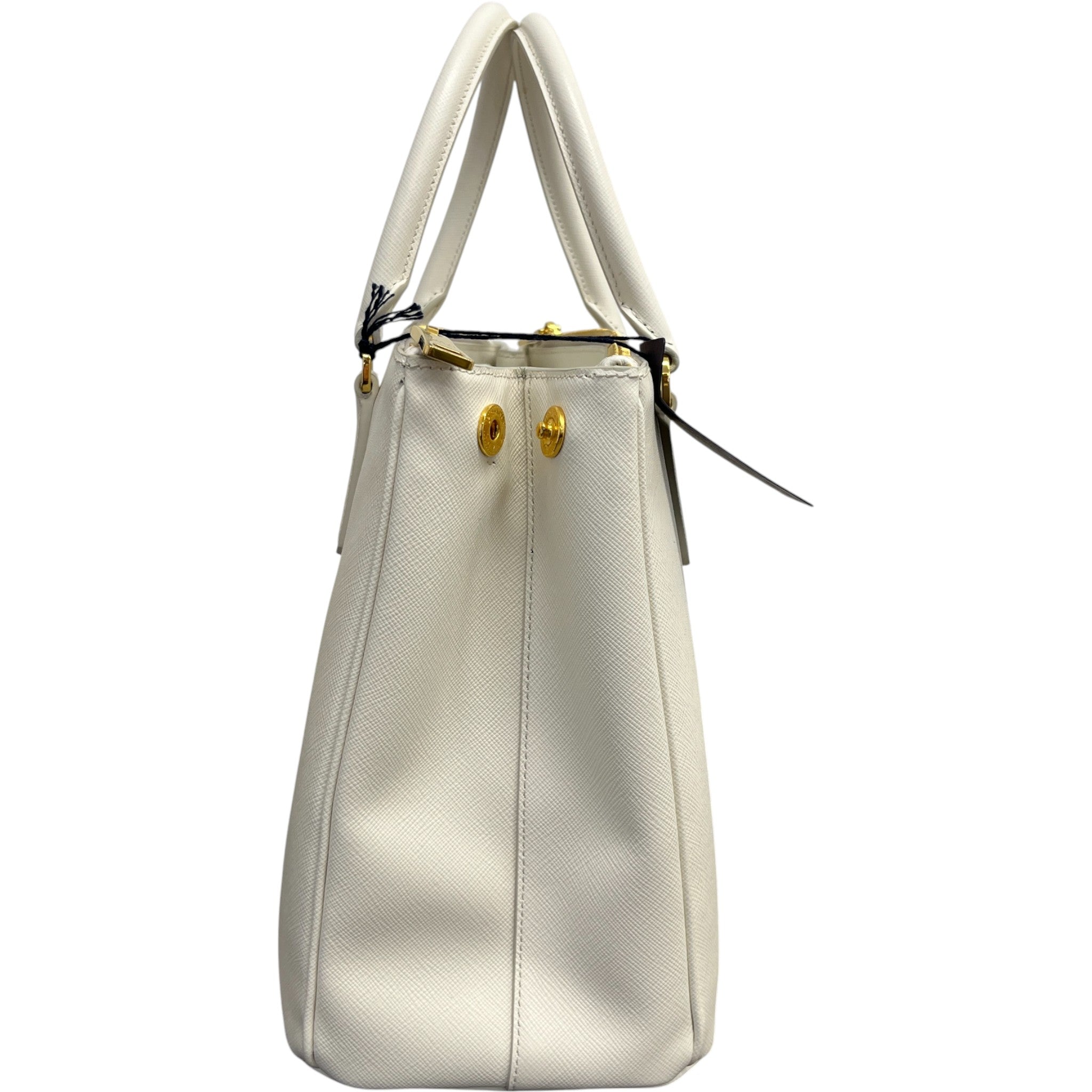 Women's Galleria Saffiano Tote Handbag White