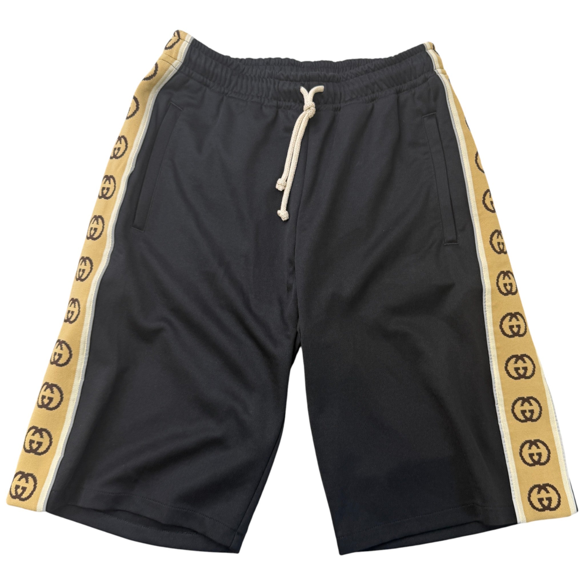 Men's Tape Logo Shorts Black Size S
