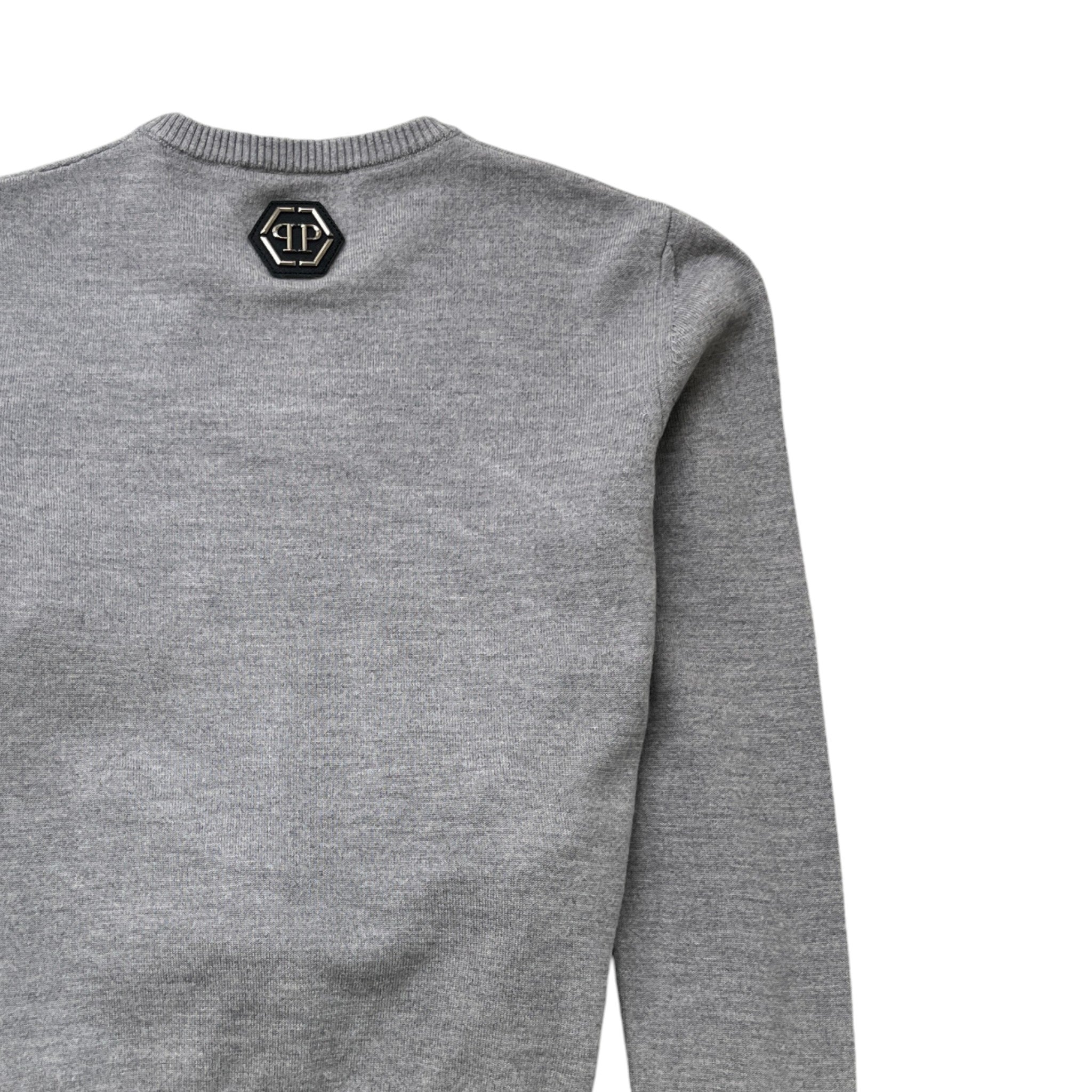 Men's Embroidered Logo Sweatshirt Grey Size S