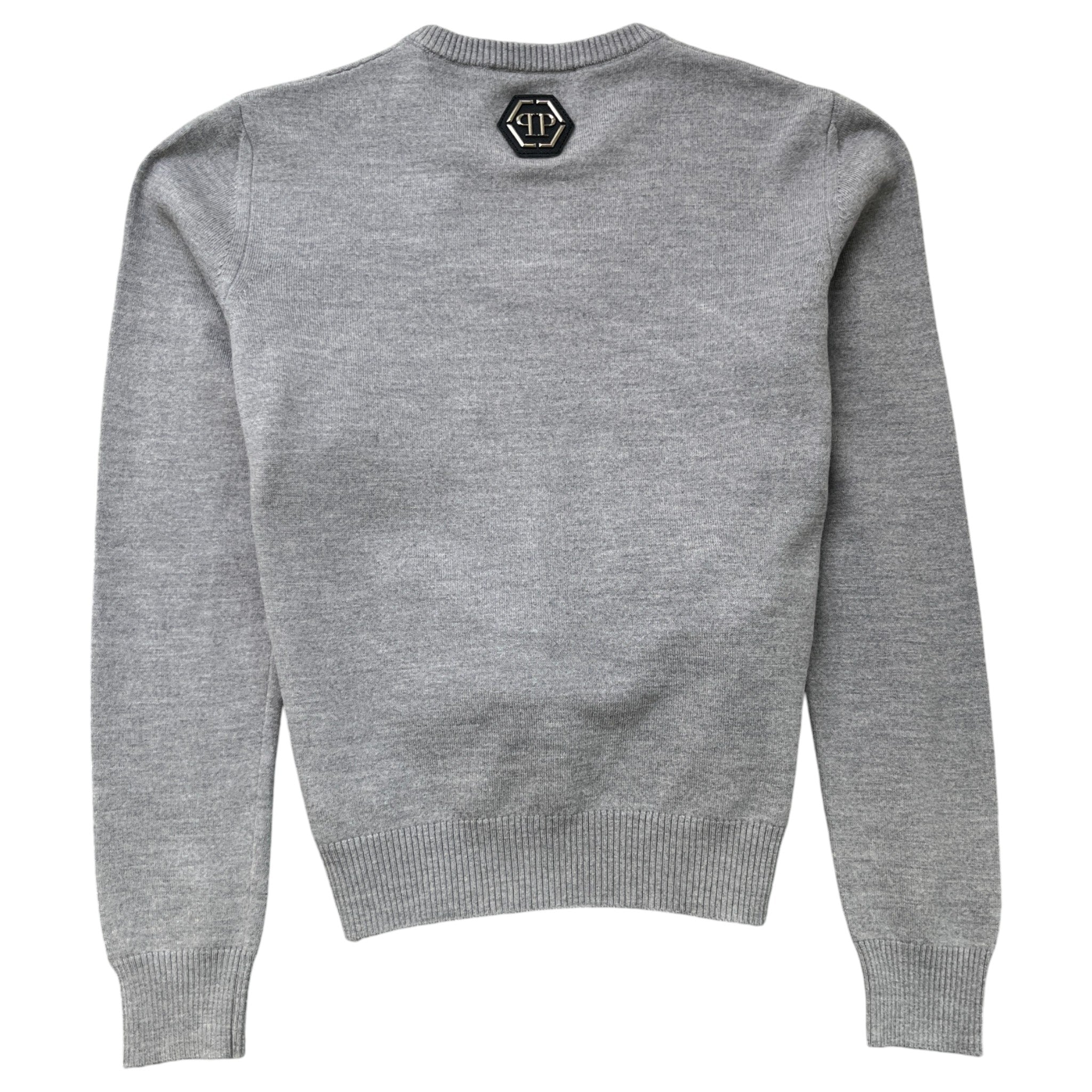 Men's Embroidered Logo Sweatshirt Grey Size S