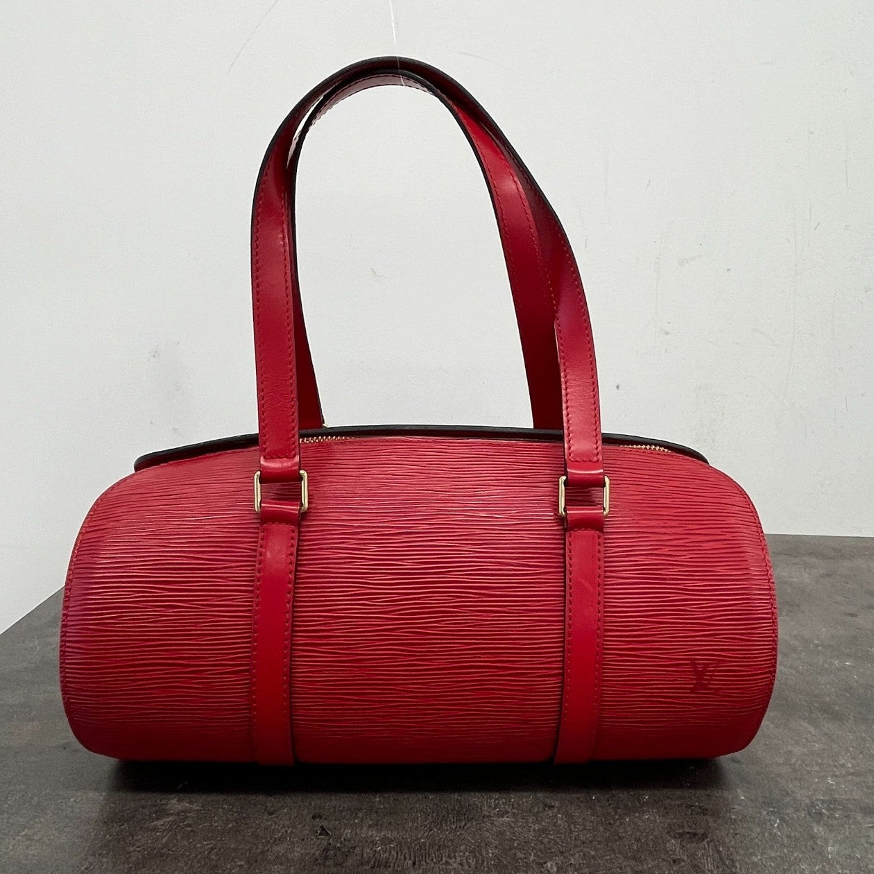 Women's Epi Leather Vintage Soufflot Bag Red