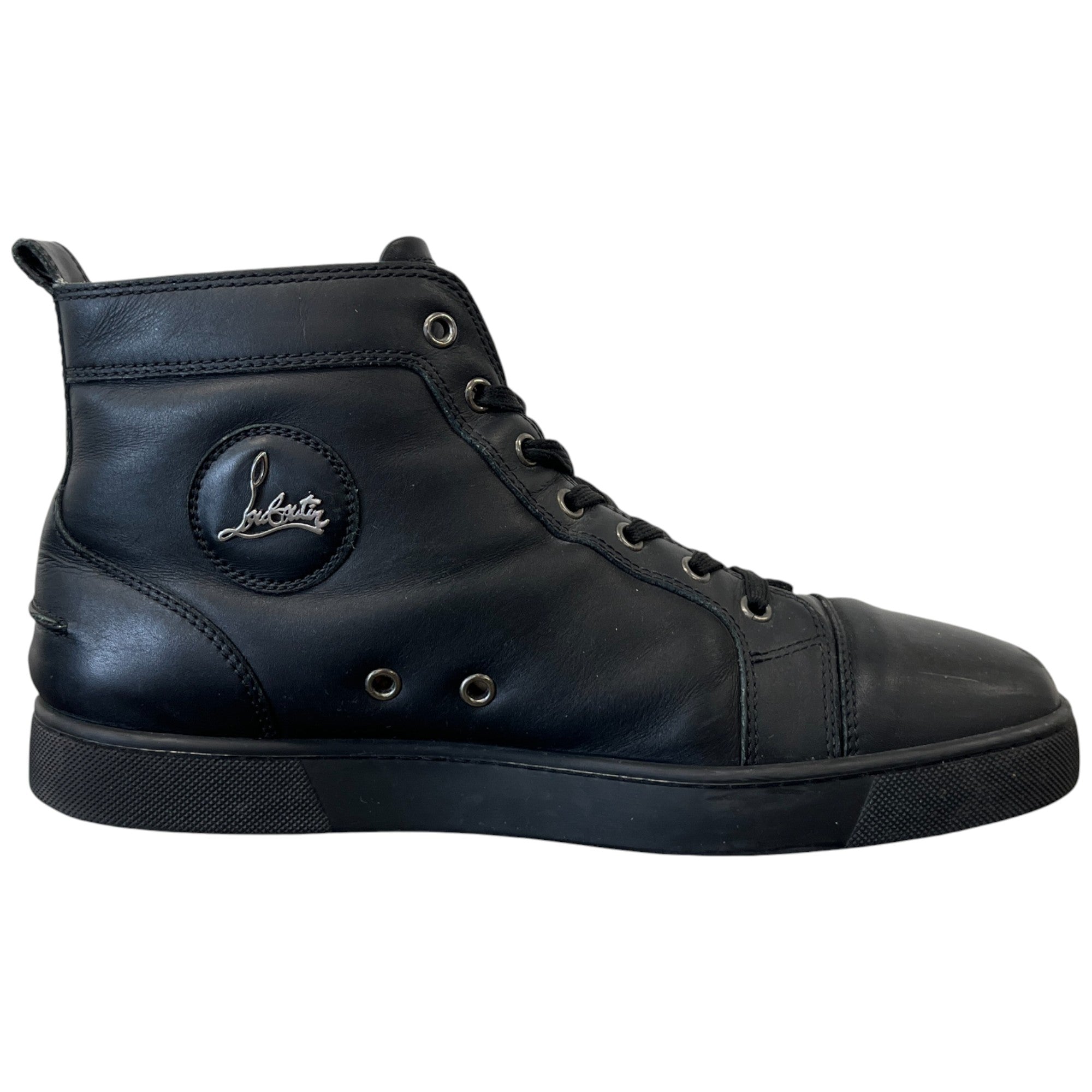 Men's Louis Flat High Trainers Black Size EU 42.5 / UK 8.5