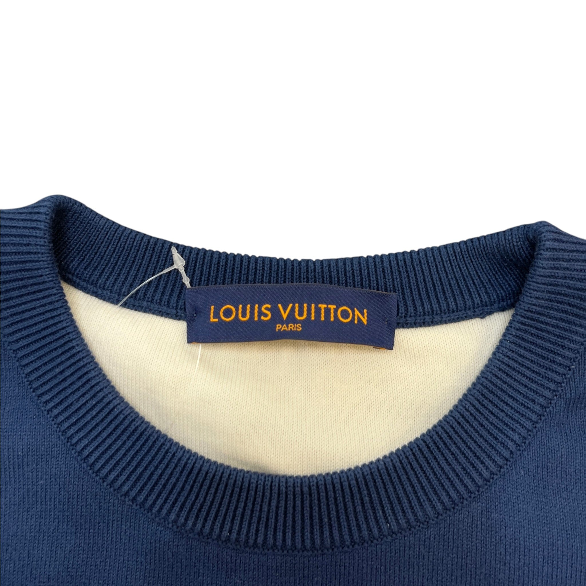 Men's Gradient Monogram Sweatshirt Navy Size XL
