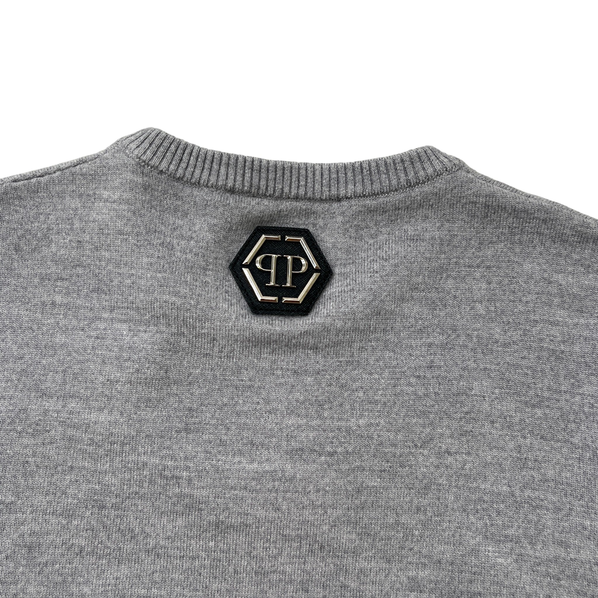 Men's Embroidered Logo Sweatshirt Grey Size S