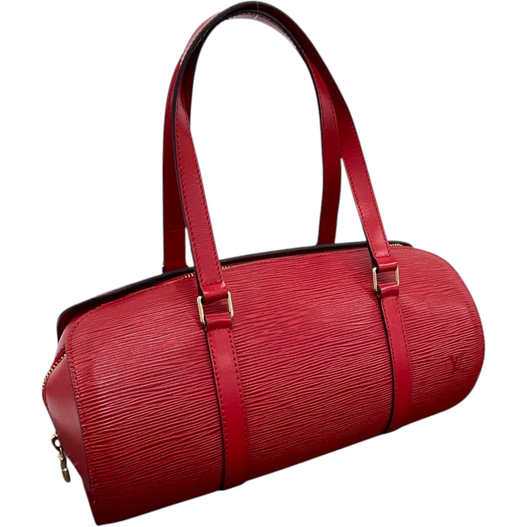 Women's Epi Leather Vintage Soufflot Bag Red