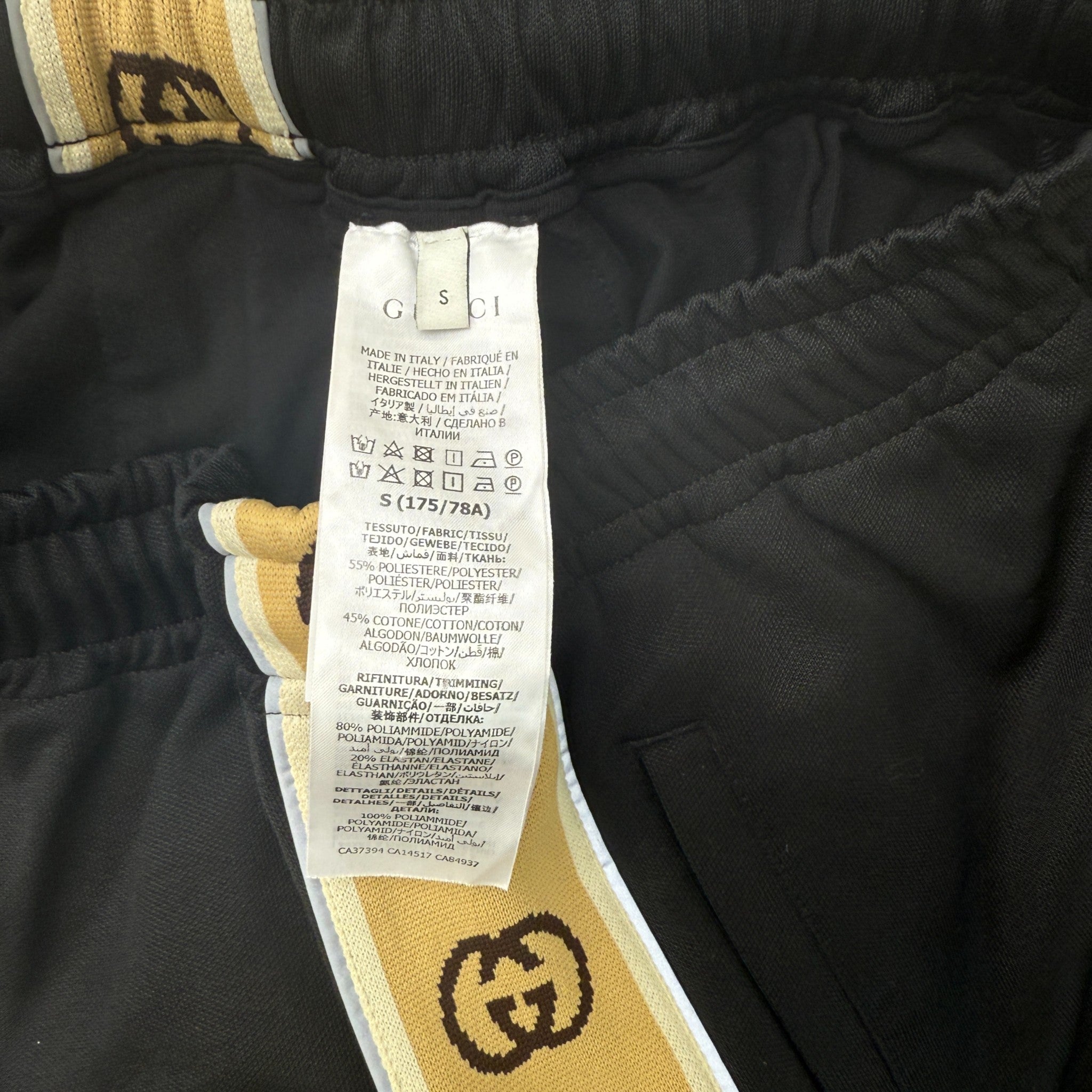 Men's Tape Logo Shorts Black Size S