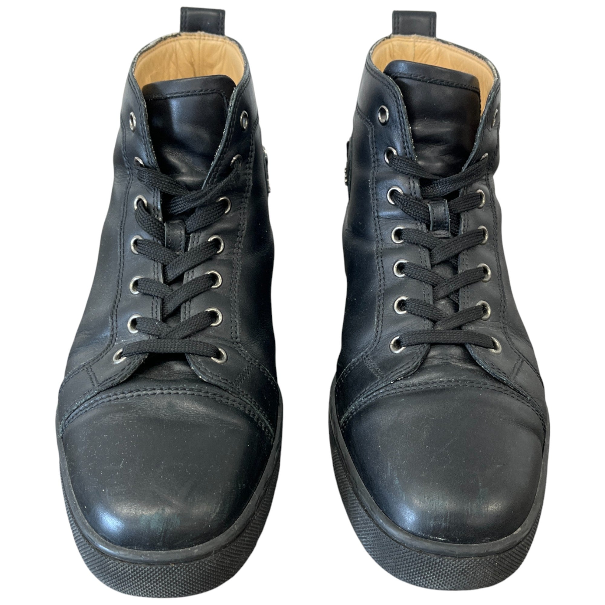 Men's Louis Flat High Trainers Black Size EU 42.5 / UK 8.5