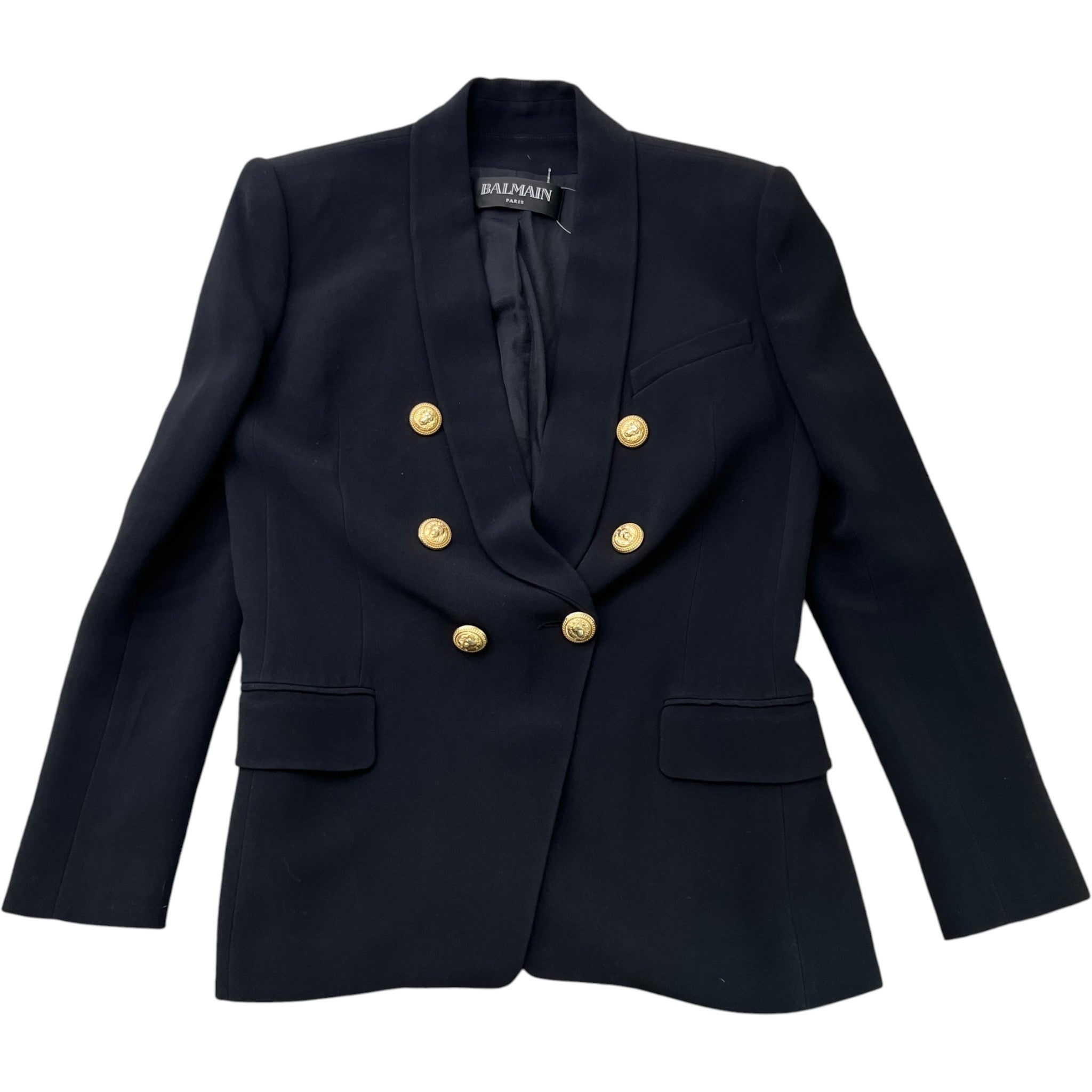 Women's Double Breasted Blazer Jacket Black Size IT 42 / UK 10
