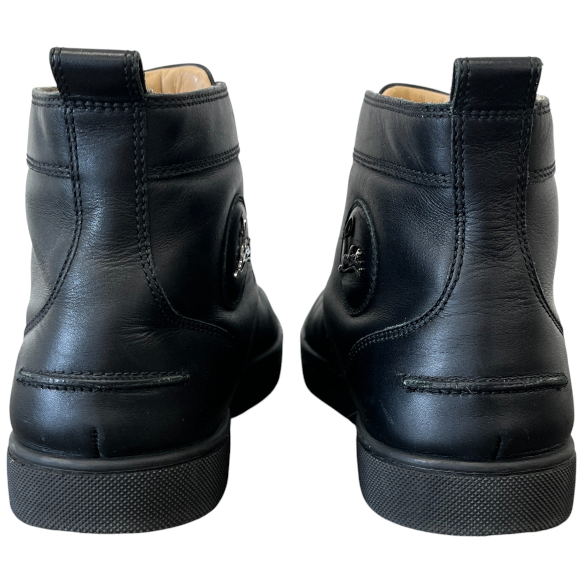 Men's Louis Flat High Trainers Black Size EU 42.5 / UK 8.5