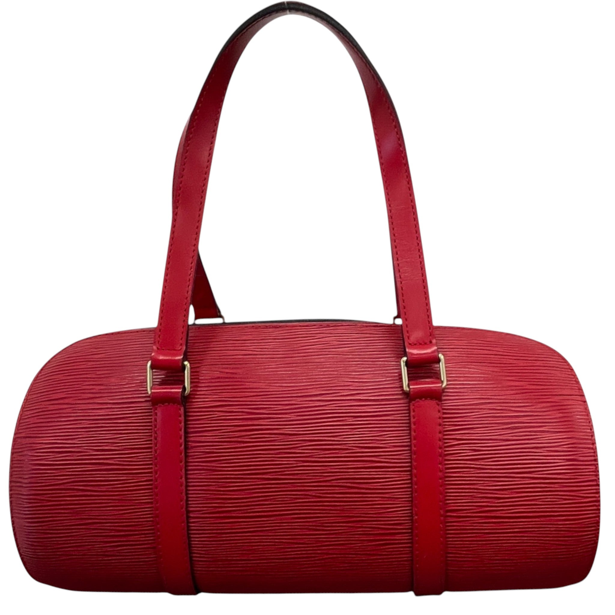 Women's Epi Leather Vintage Soufflot Bag Red