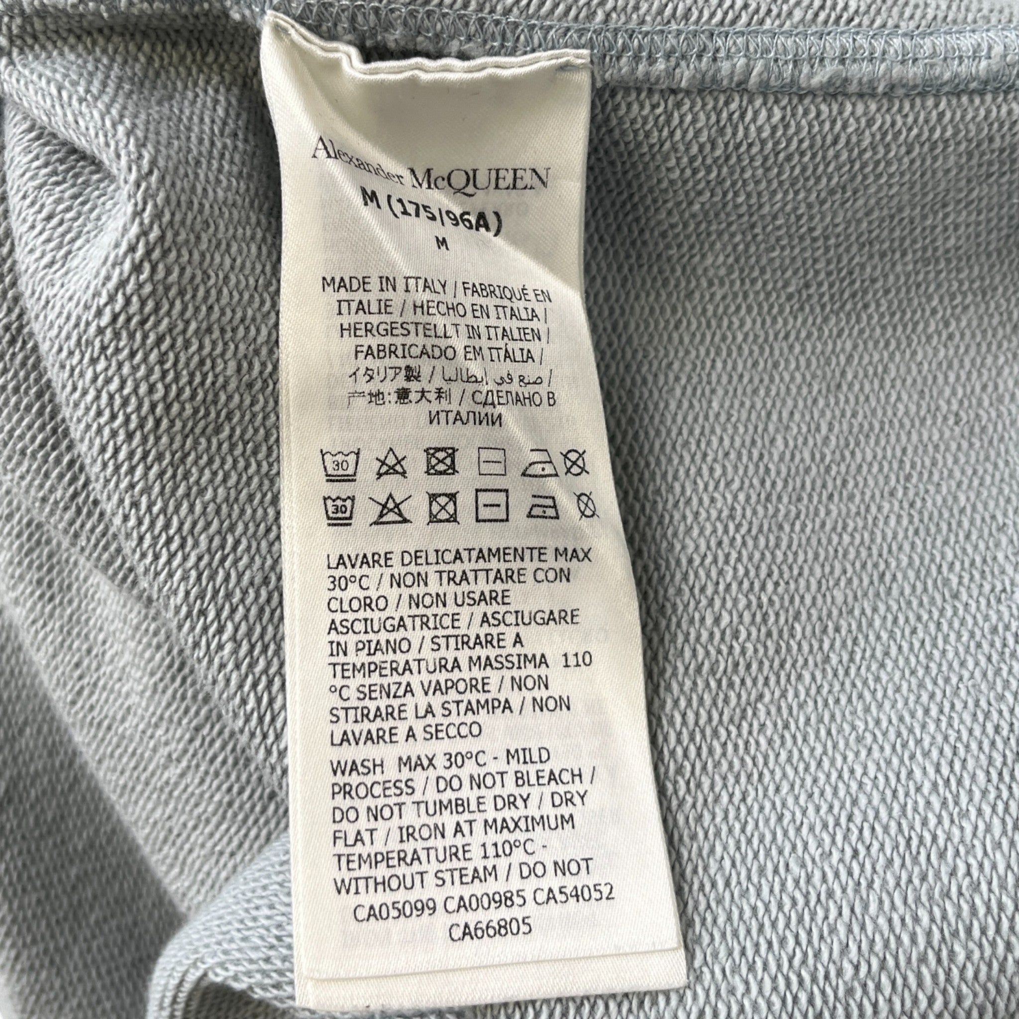 Men's Graffiti Logo Hoodie Grey Size M