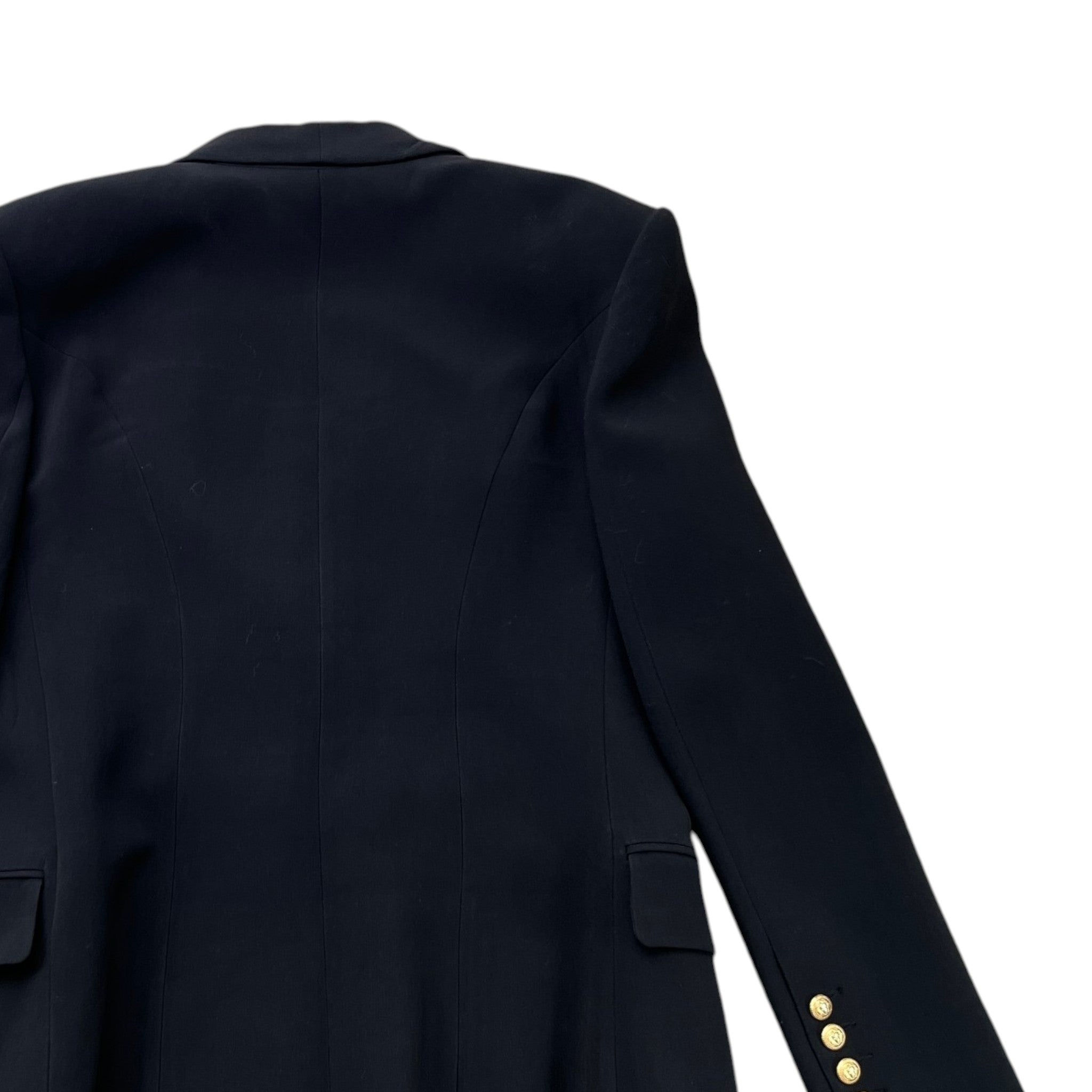 Women's Double Breasted Blazer Jacket Black Size IT 42 / UK 10