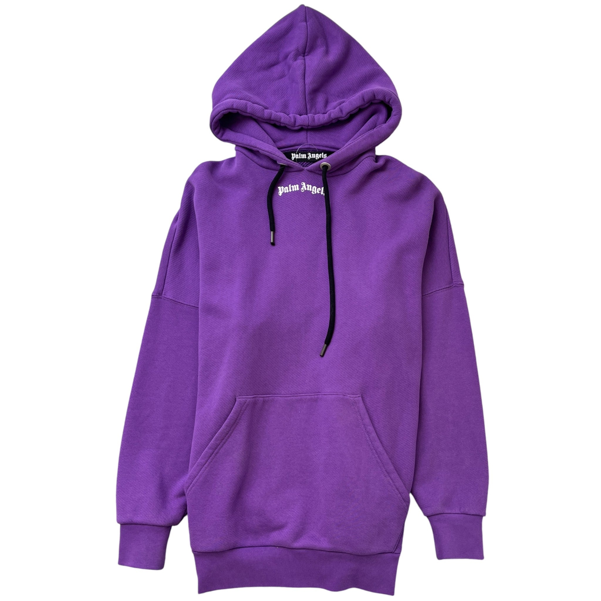 Men's Logo Print Hoodie Purple Size S