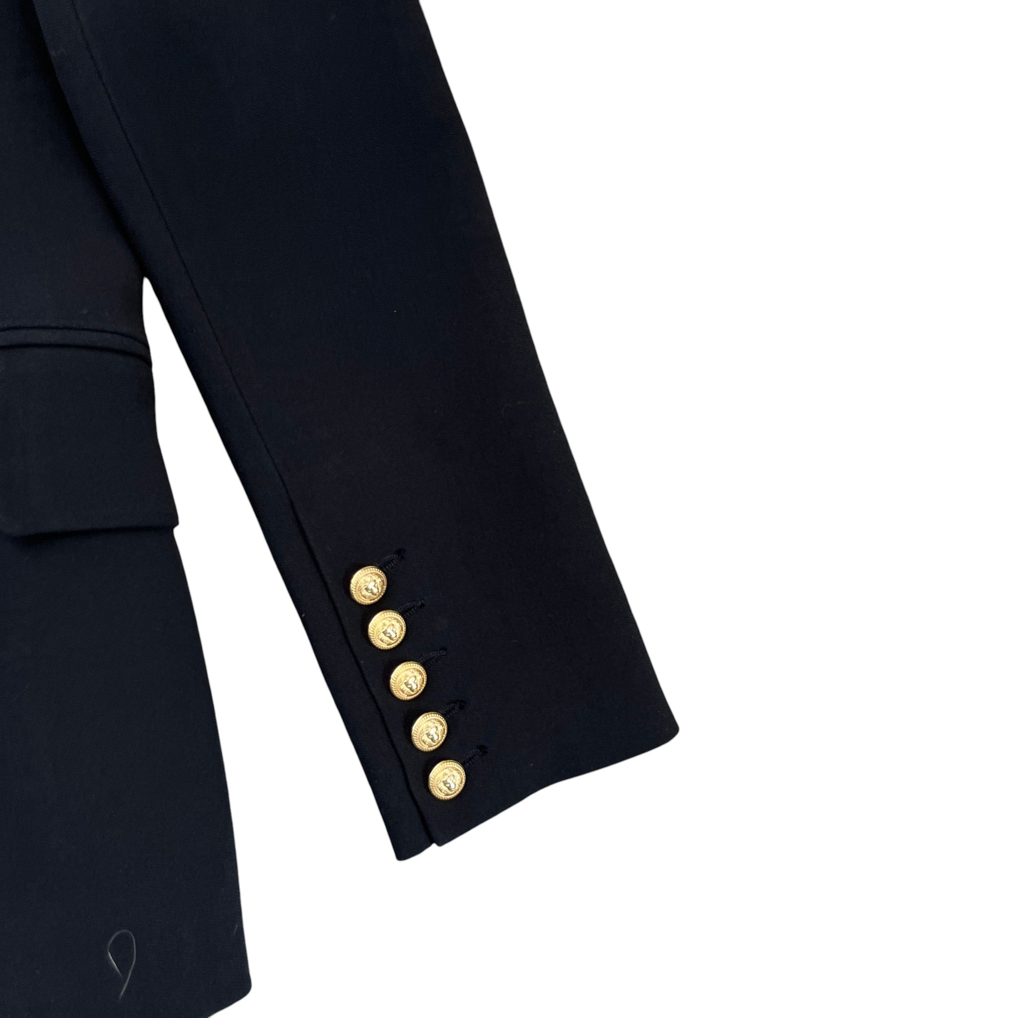 Women's Double Breasted Blazer Jacket Black Size IT 42 / UK 10