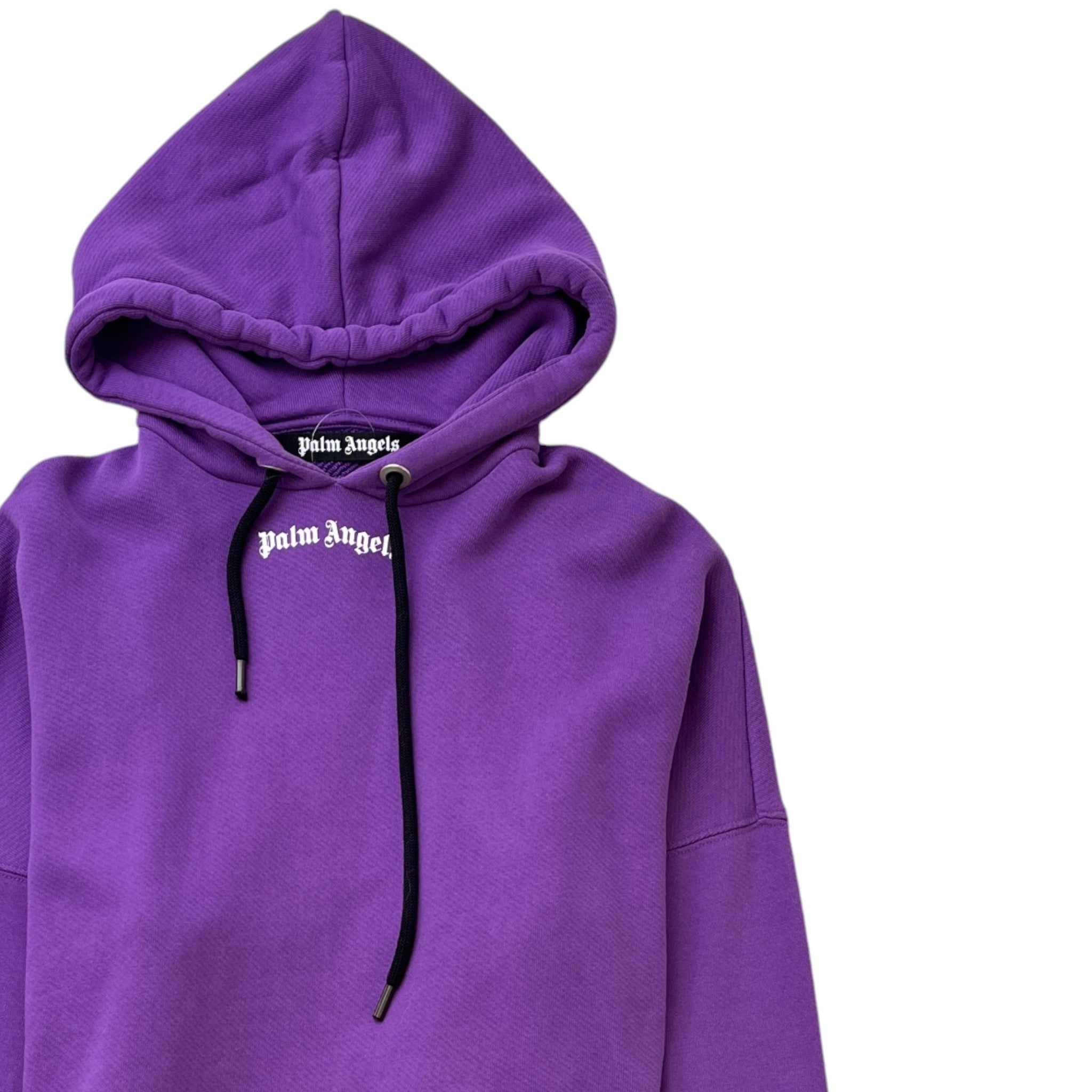 Men's Logo Print Hoodie Purple Size S