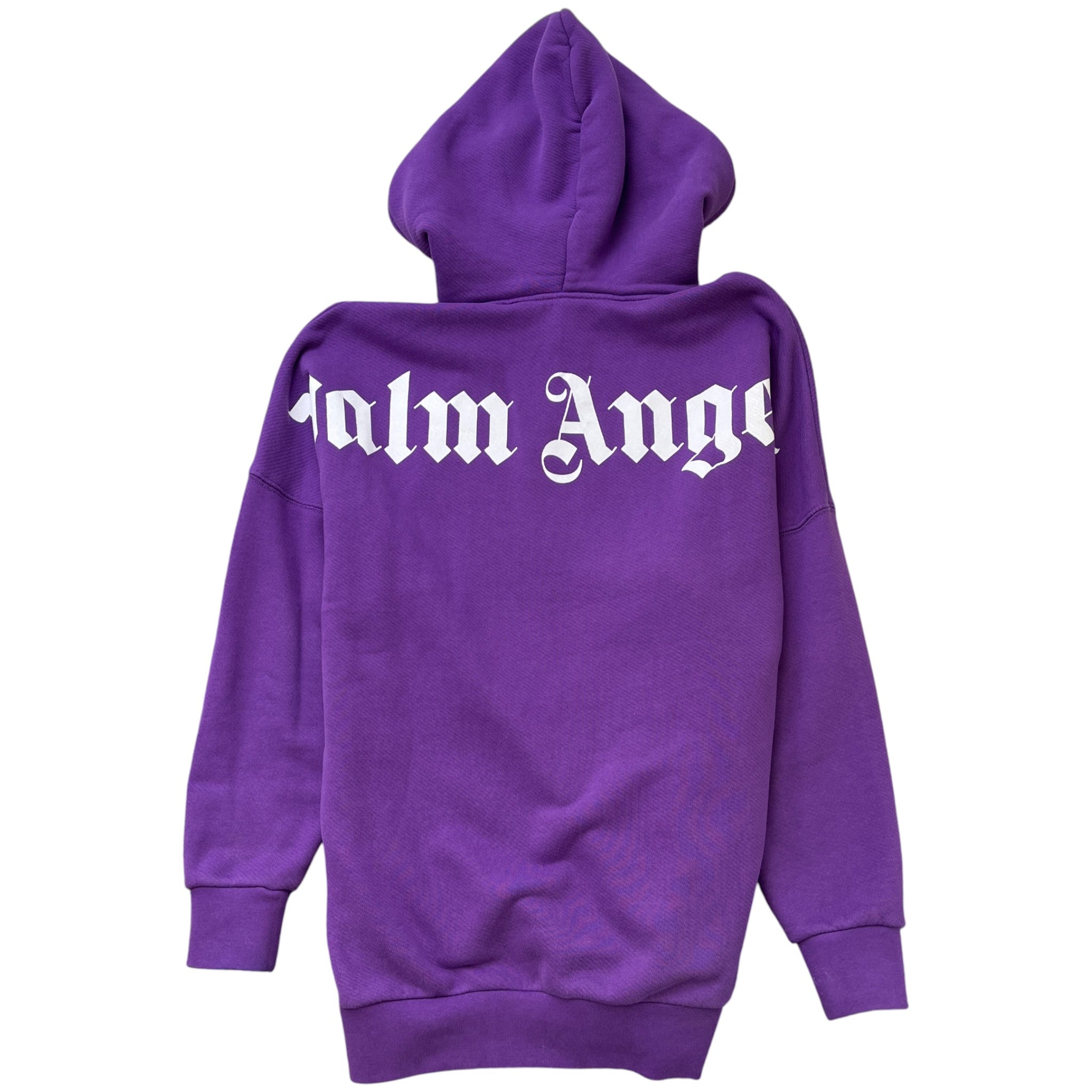 Men's Logo Print Hoodie Purple Size S