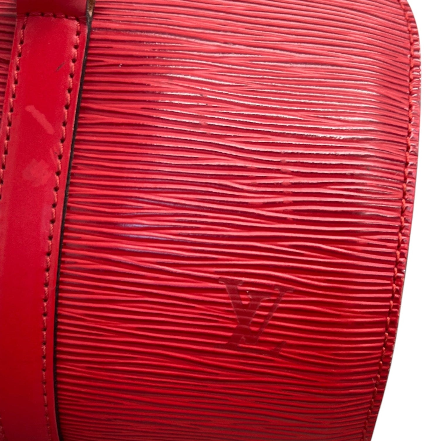 Women's Epi Leather Vintage Soufflot Bag Red