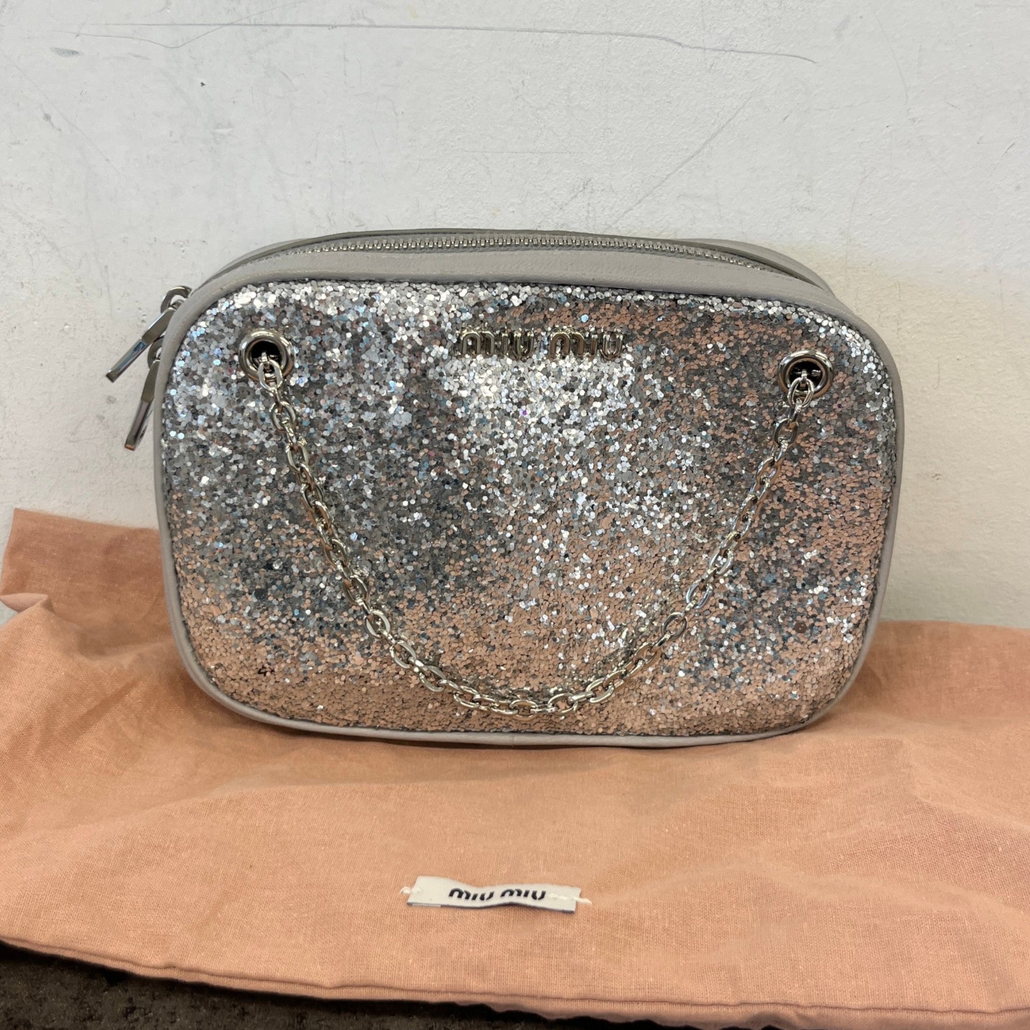 Women's Glitter Bag Silver