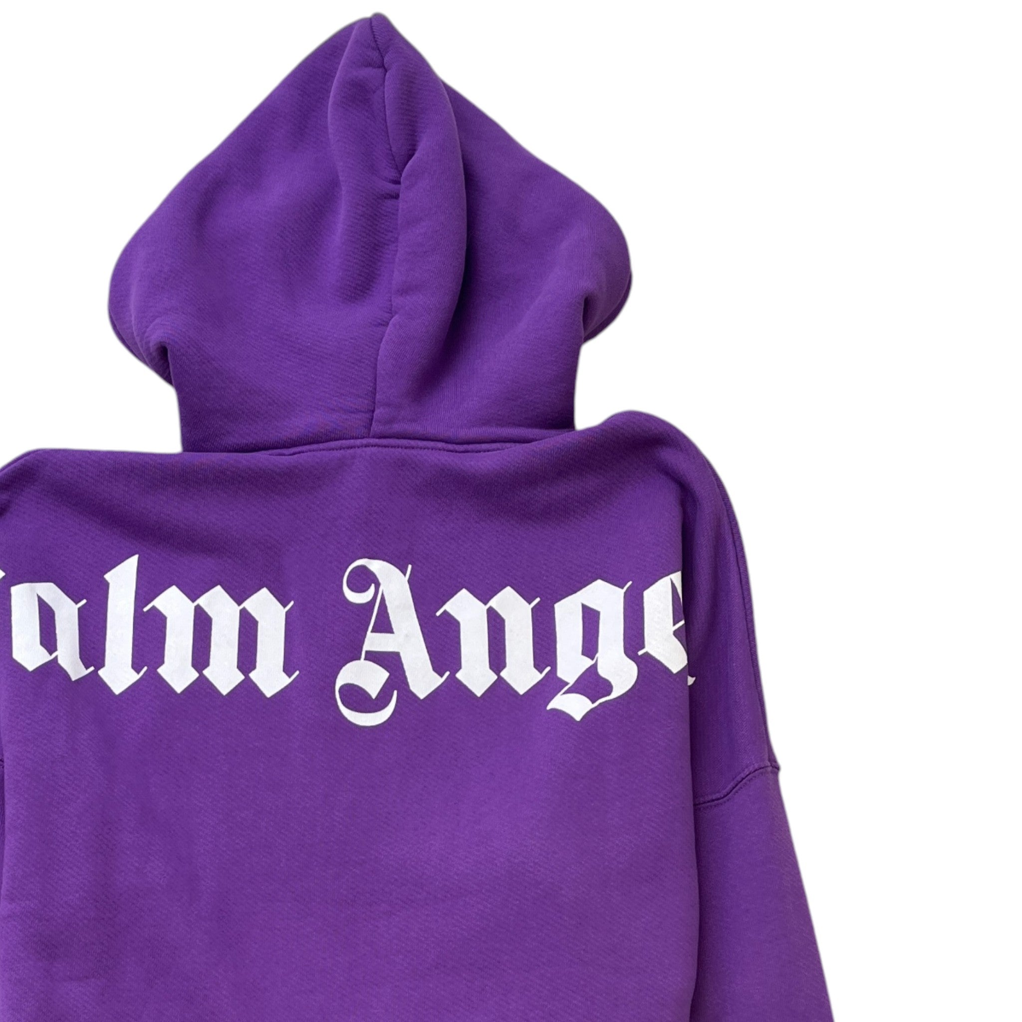 Men's Logo Print Hoodie Purple Size S