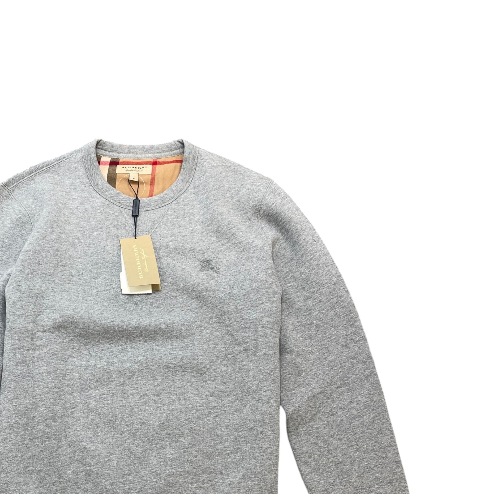 Men's Embroidered Logo Sweatshirt Grey Size M