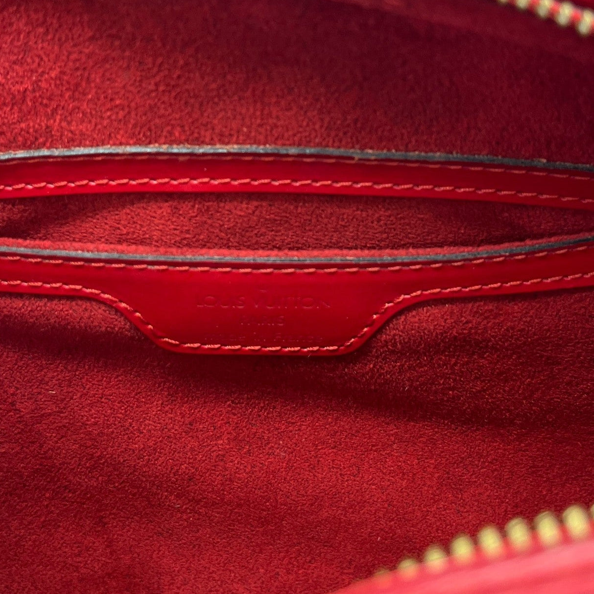 Women's Epi Leather Vintage Soufflot Bag Red