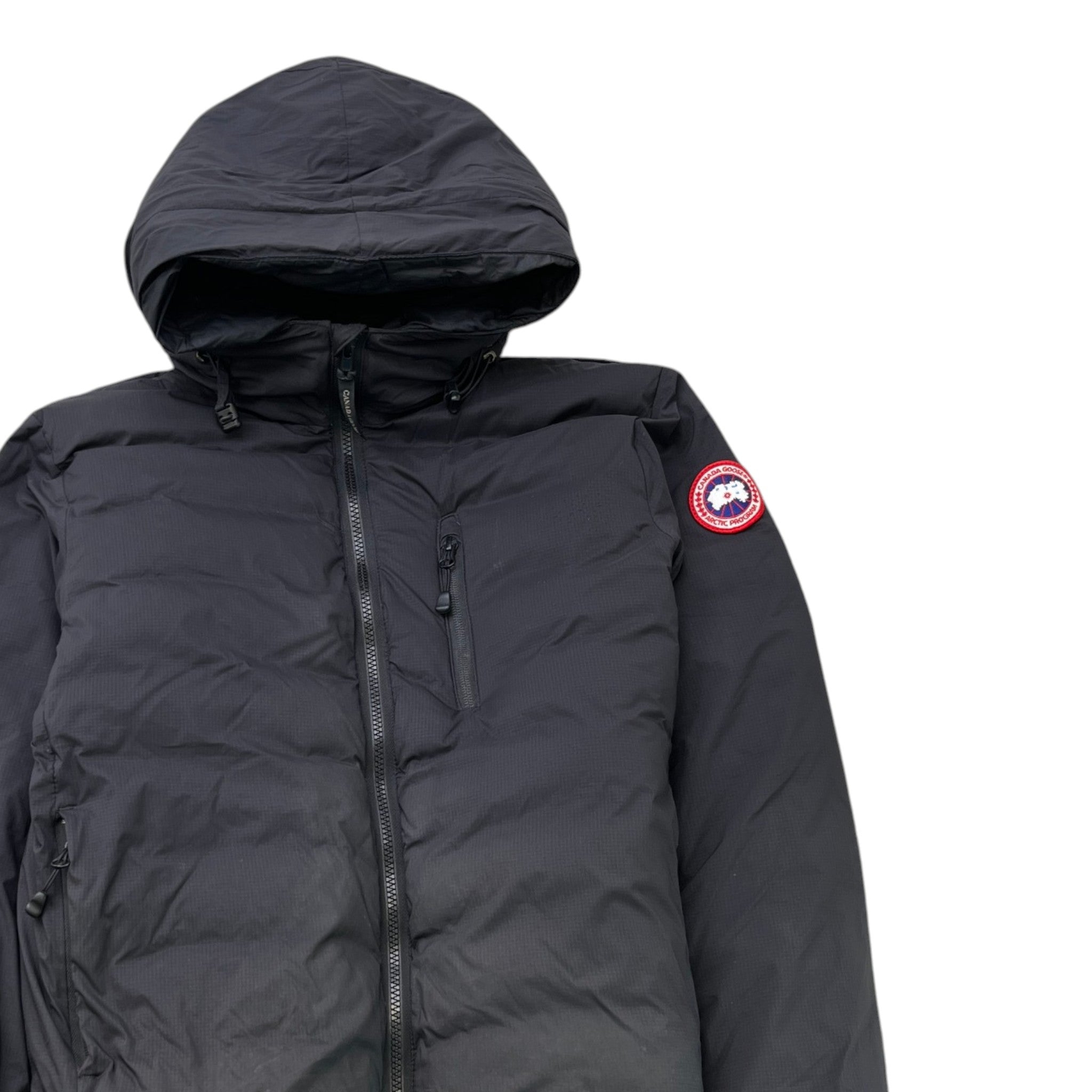 Men's Lodge Hoody Down Jacket Black Size S