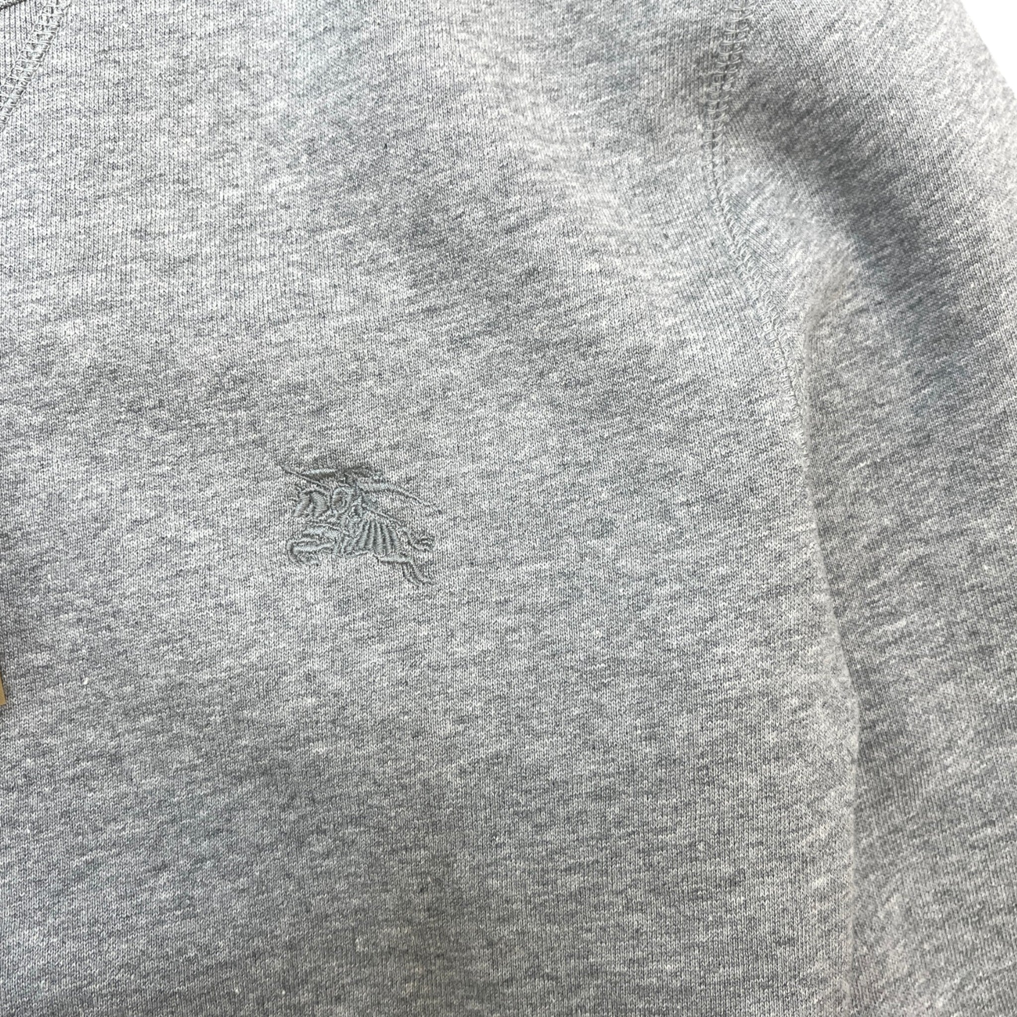 Men's Embroidered Logo Sweatshirt Grey Size M
