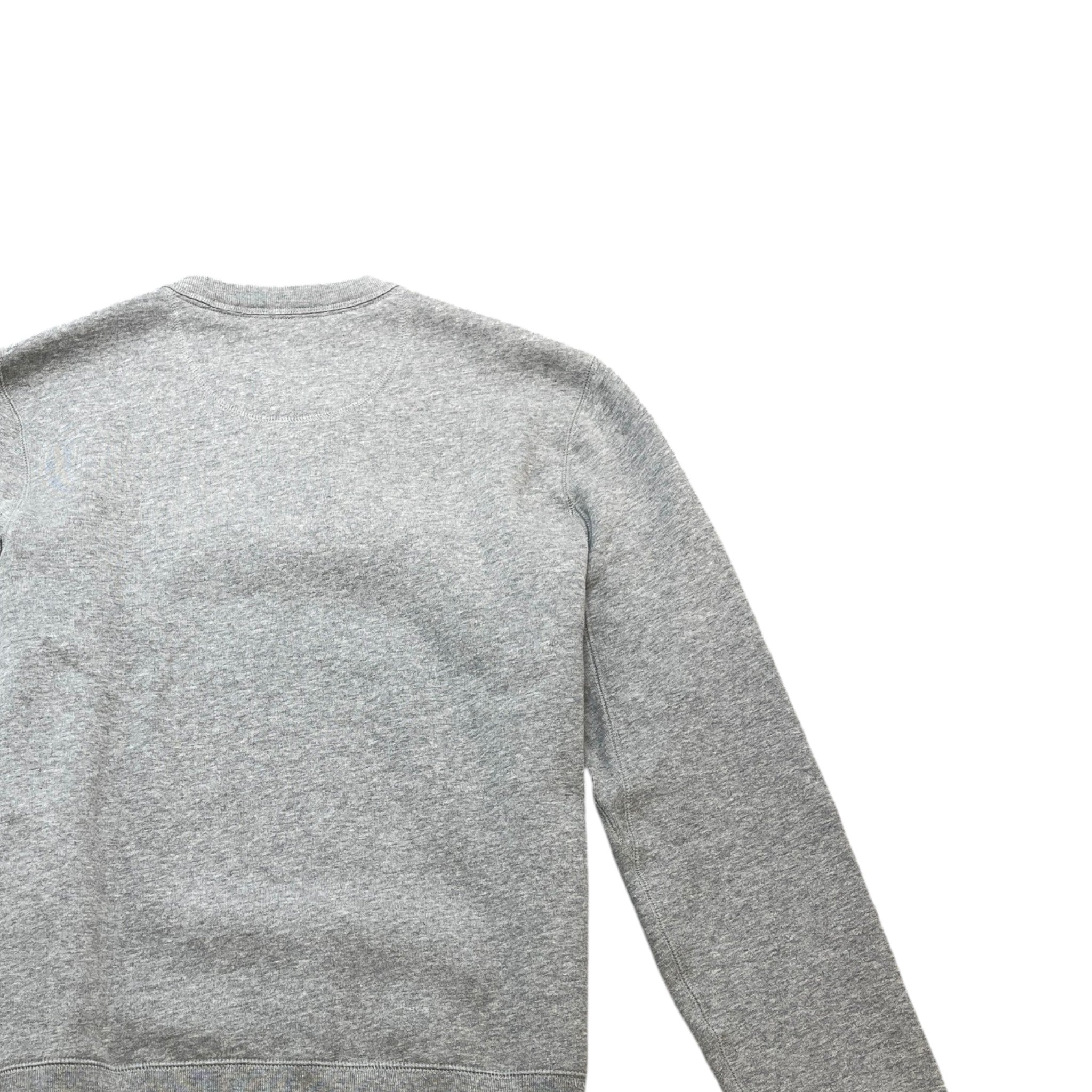 Men's Embroidered Logo Sweatshirt Grey Size M