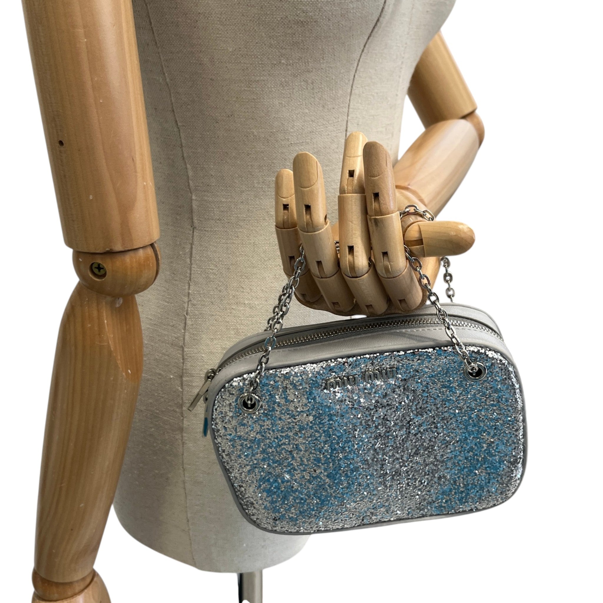 Women's Glitter Bag Silver