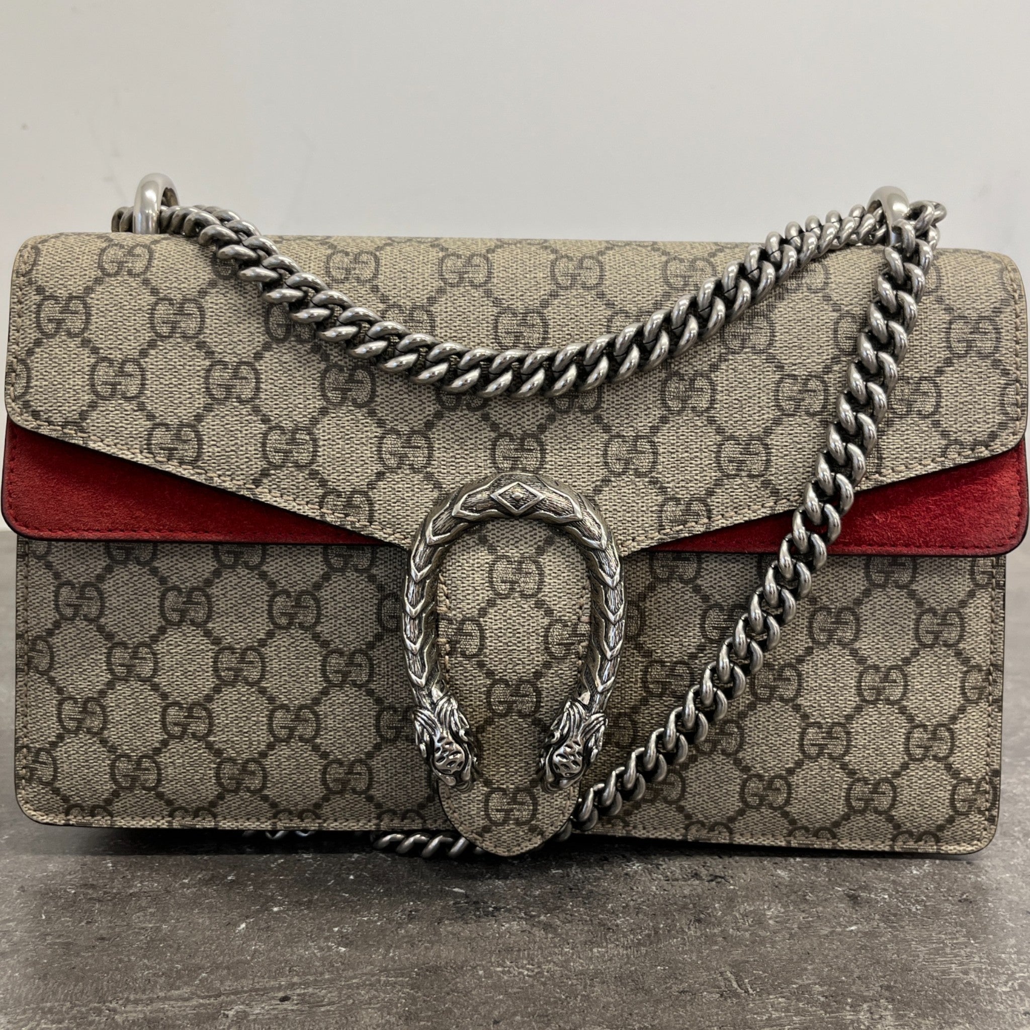 Women's Dionysus Gg Supreme Large Handbag Beige