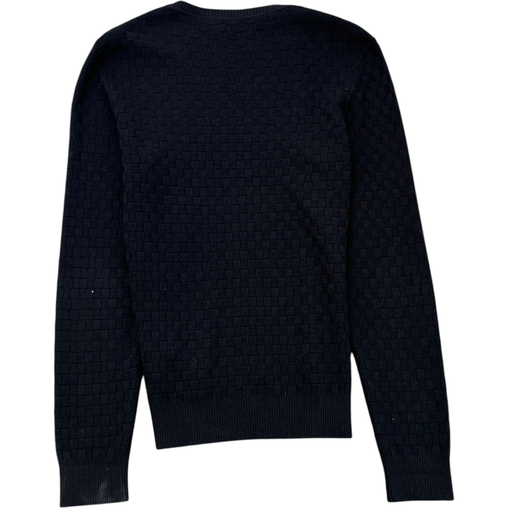 Men's Damier Signature Crewneck Jumper Black Size L