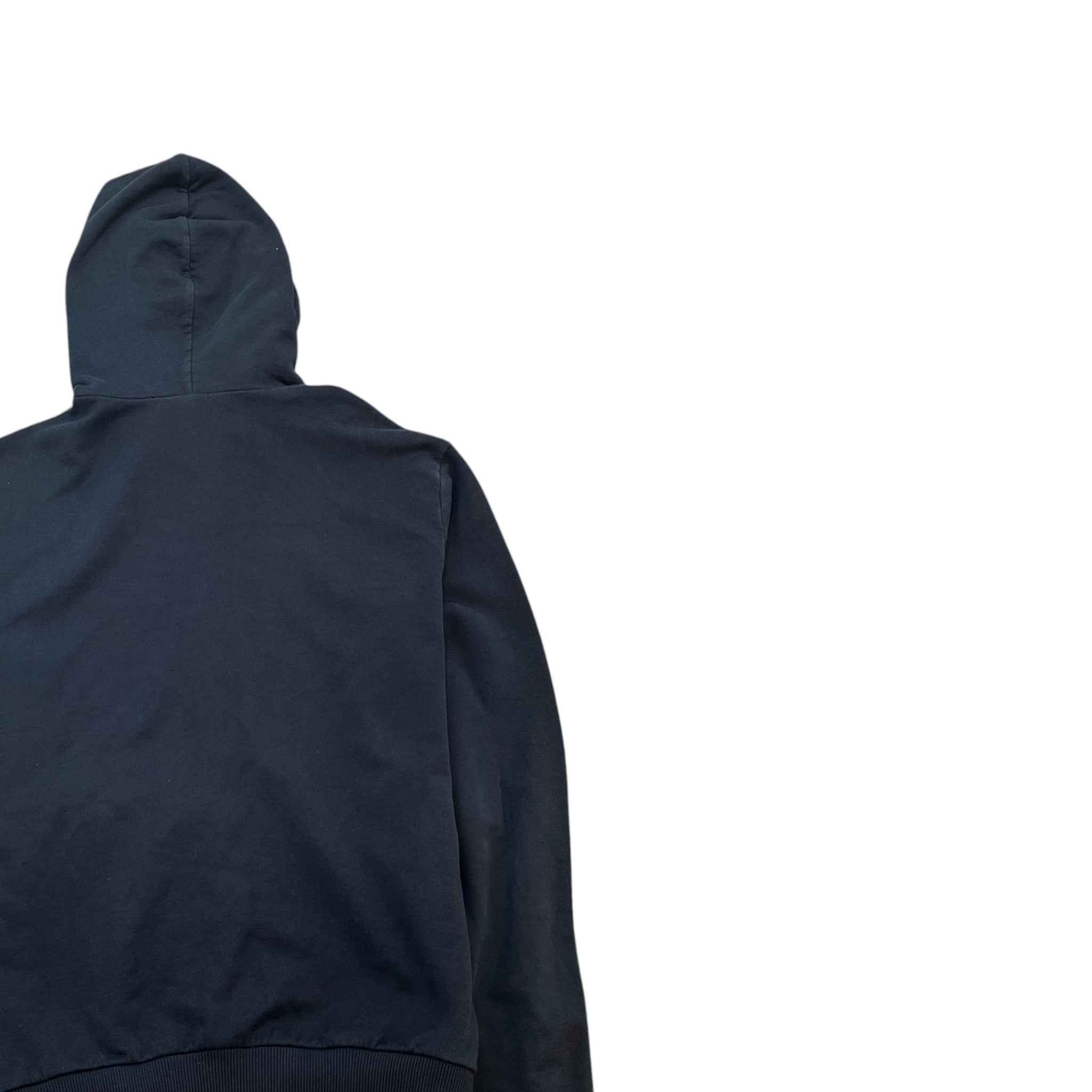 Men's Plaque Logo Hoodie Navy Size IT 52 / UK XL