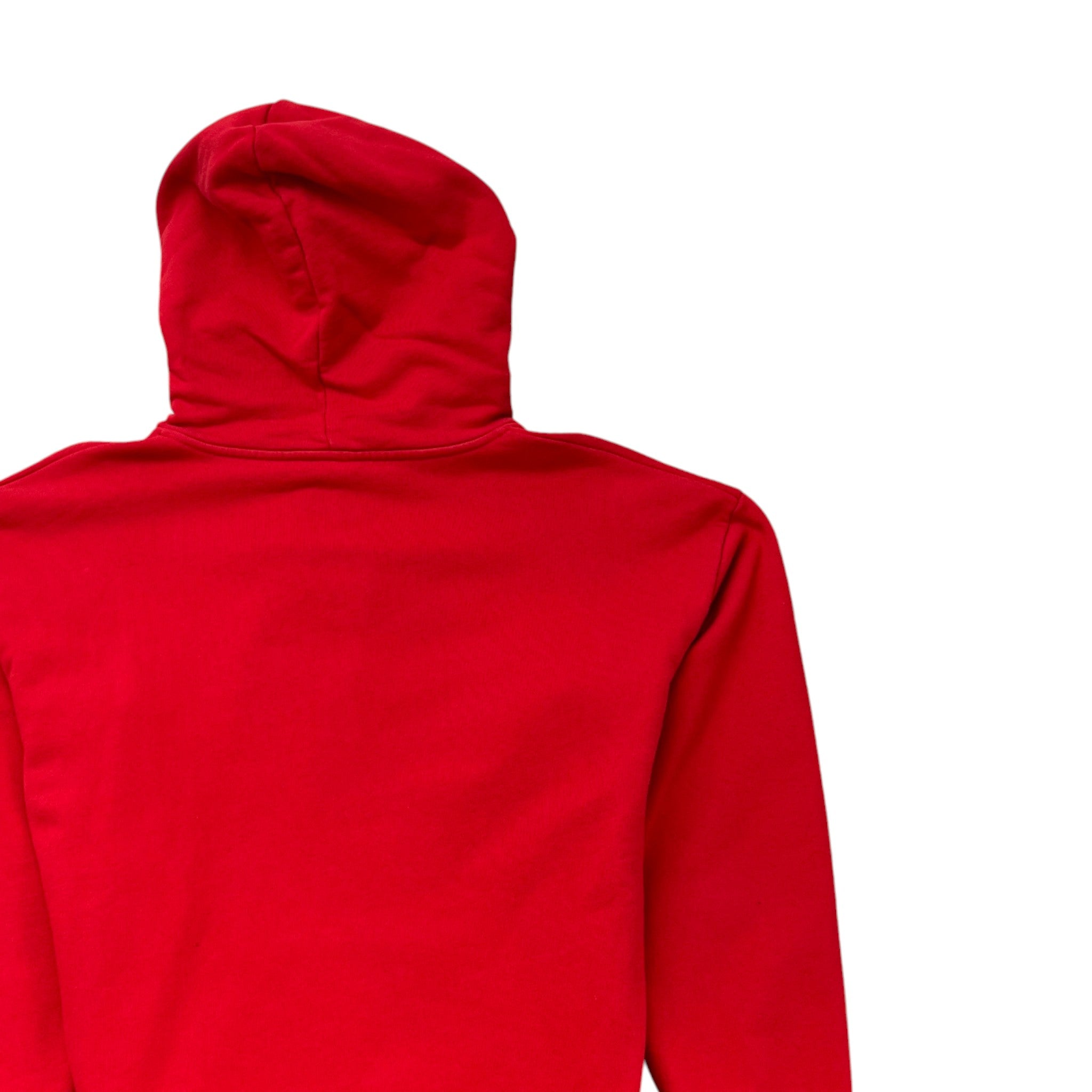 Men's Logo Print Hoodie Red Size XS