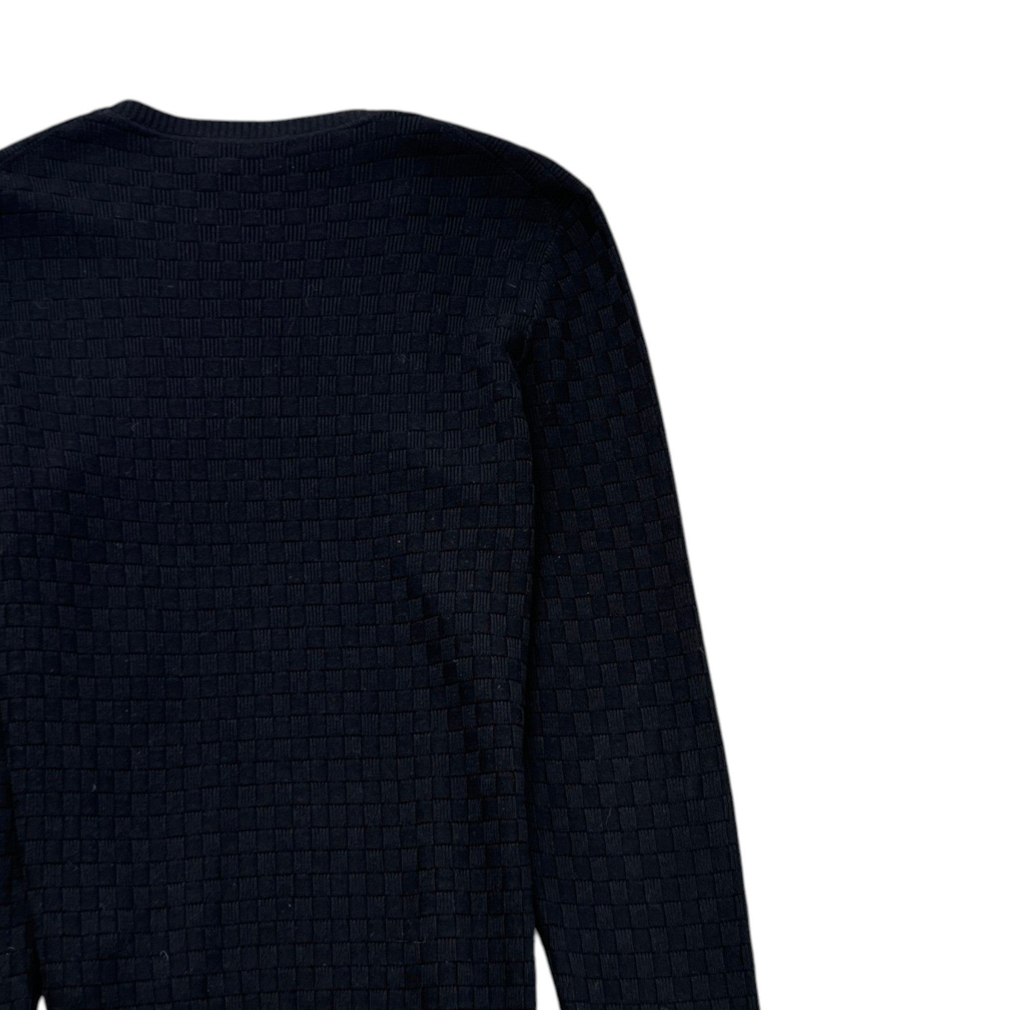 Men's Damier Signature Crewneck Jumper Black Size L